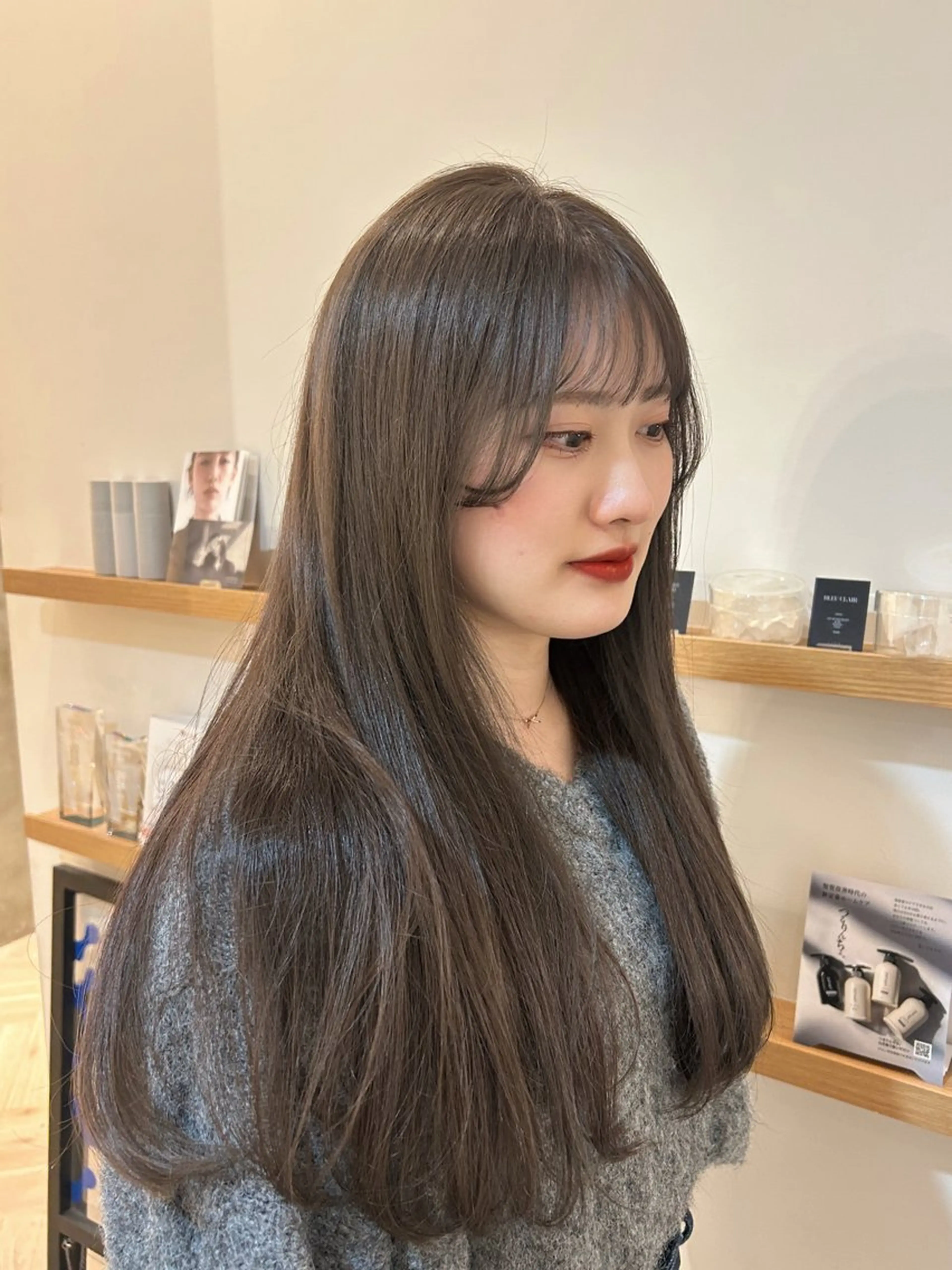 《💫持ち1ヶ月💫サラツヤ仕上がり💎》　✨One color &髪質改善treatment &炭酸泉marrb✨🫧の写真