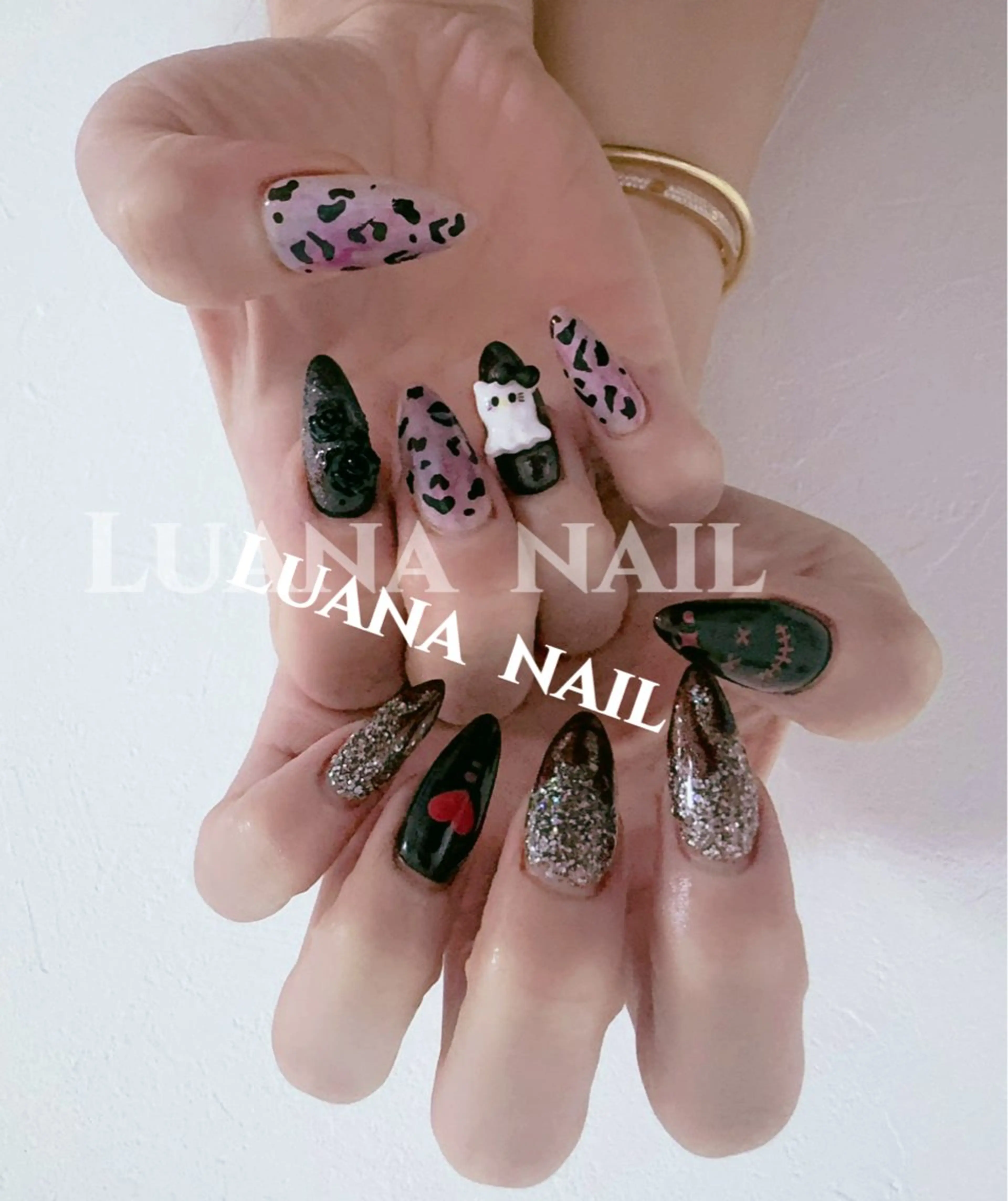 ネイル フラッシュネイル フレンチネイル 韓国ネイル マグネットネイル ミラーネイル ハンドネイル ルアナネイルサロン所属・ルアナネイル サロンのネイルデザイン