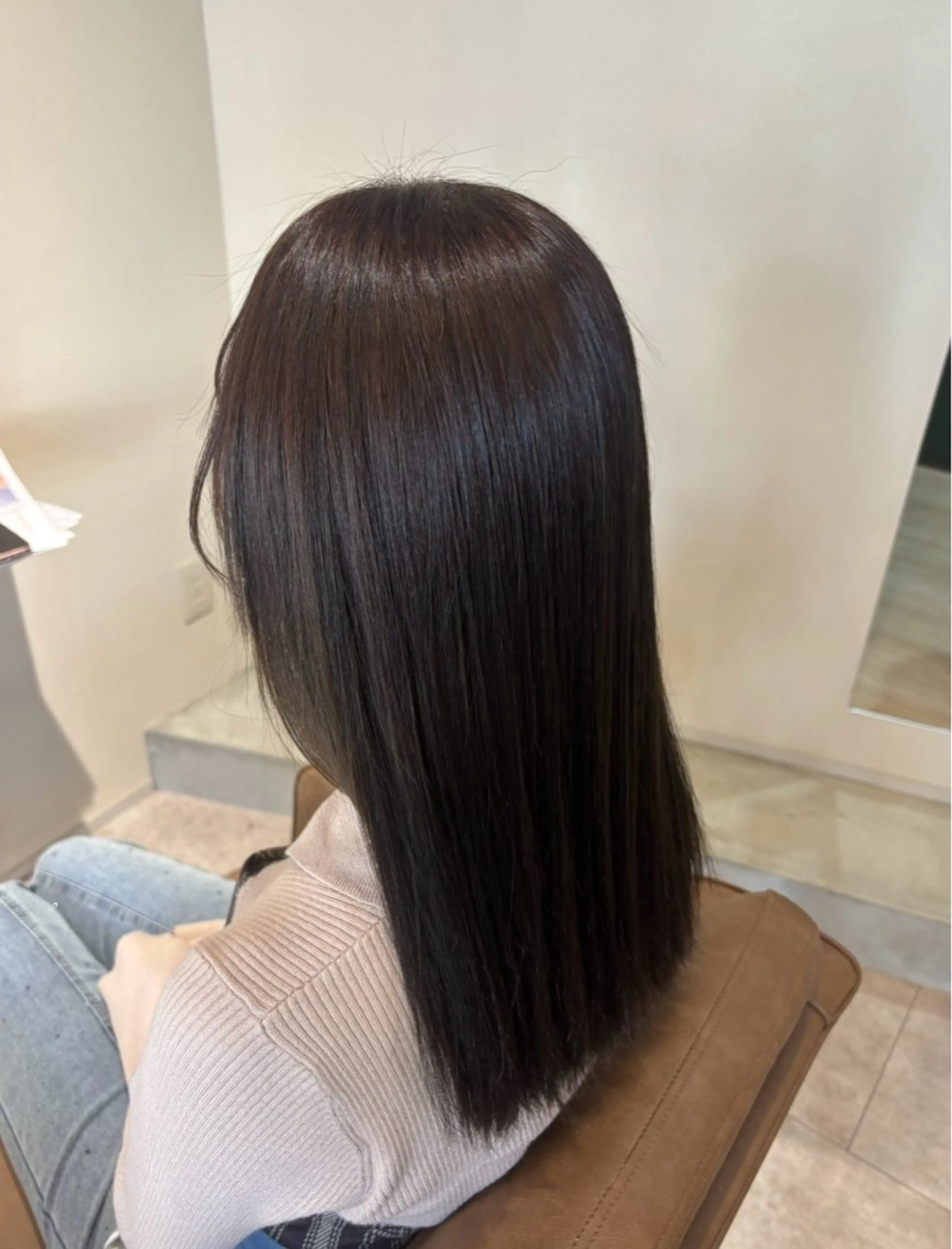 ミディアム ヘアカラー 渡辺 菜月のヘアスタイル