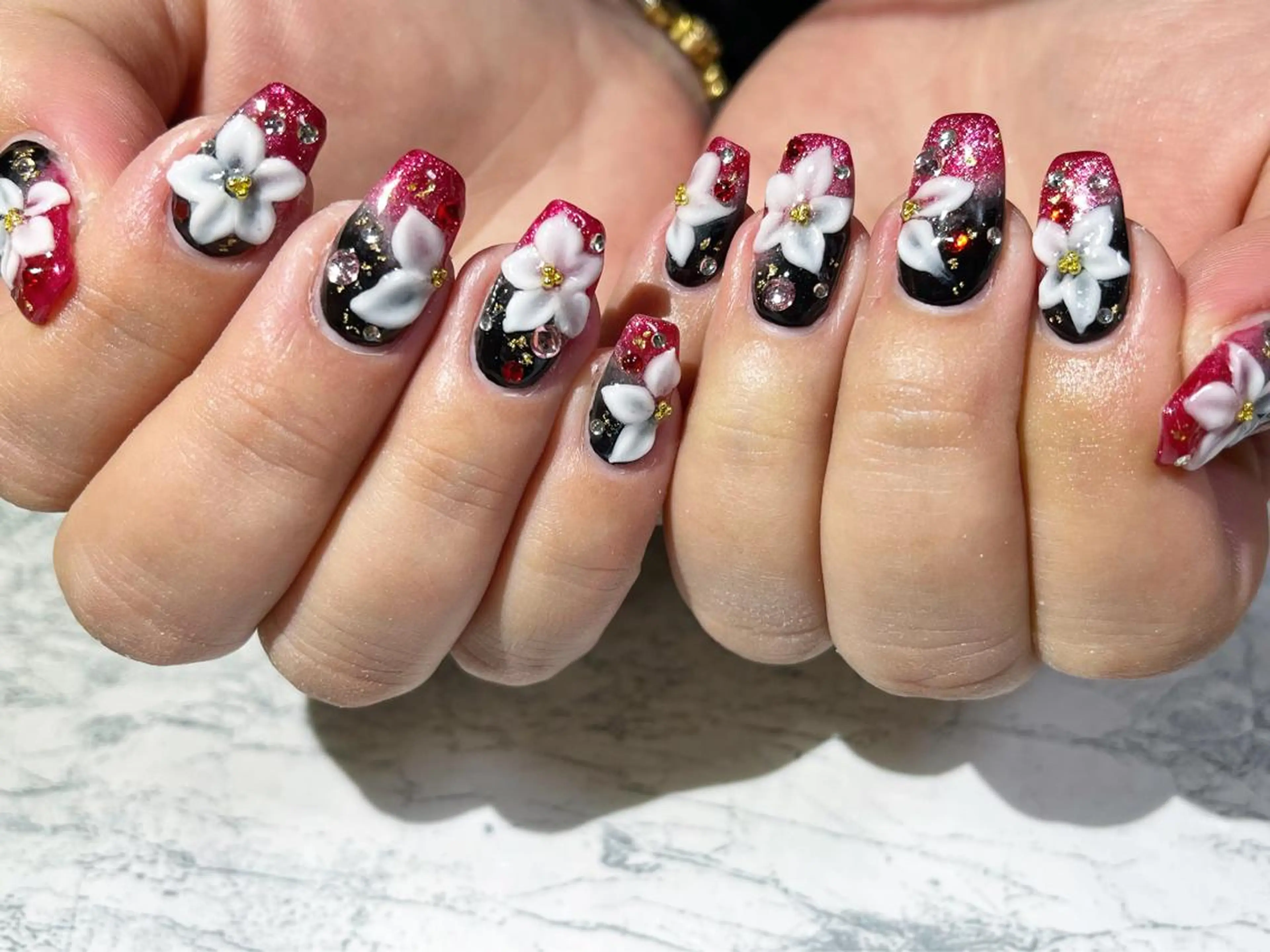 ネイル フラワーネイル フットネイル ニュアンスネイル シンプルネイル 春ネイル ネイル フフラ所属・nail fufla ♡yamane♡のネイルデザイン