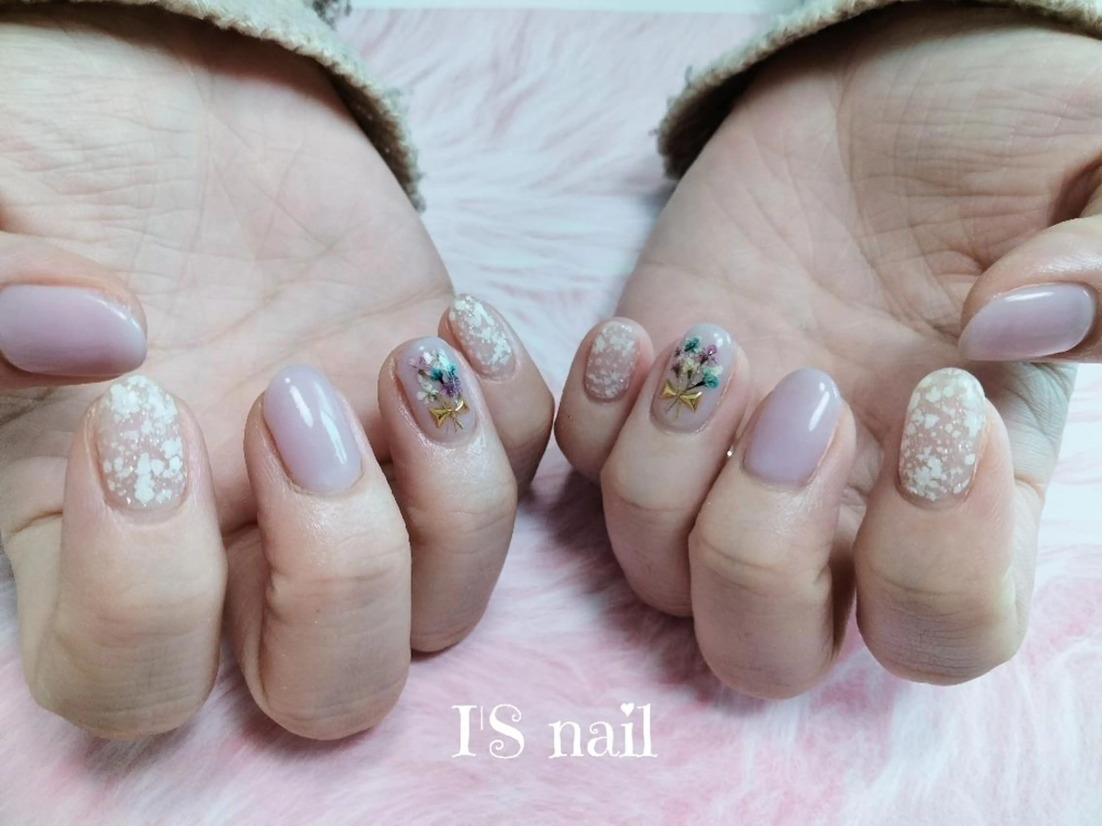 ネイル アートネイル フラワーネイル 春ネイル I'S nail 佐野のネイルデザイン