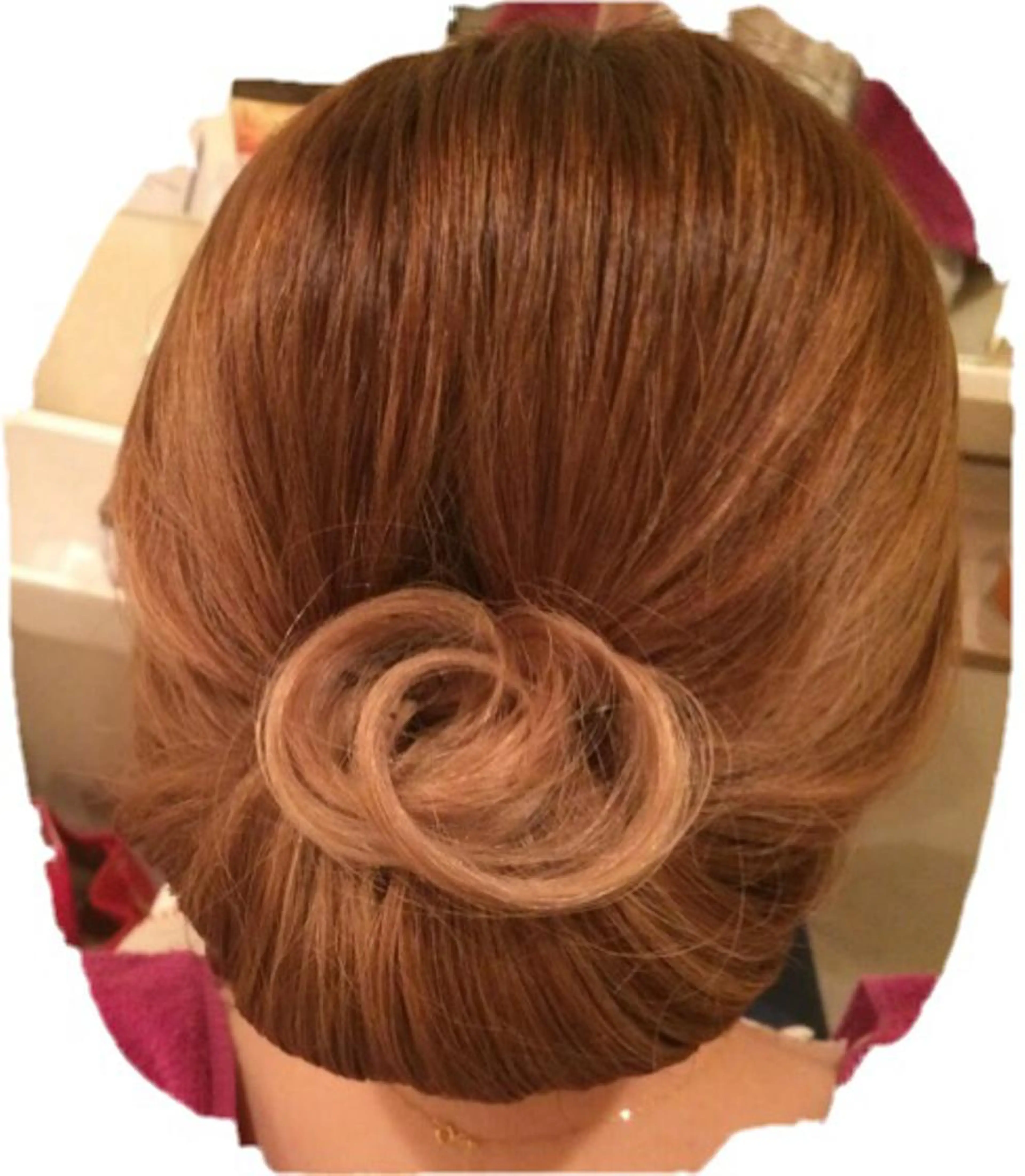 まとめヘアの写真