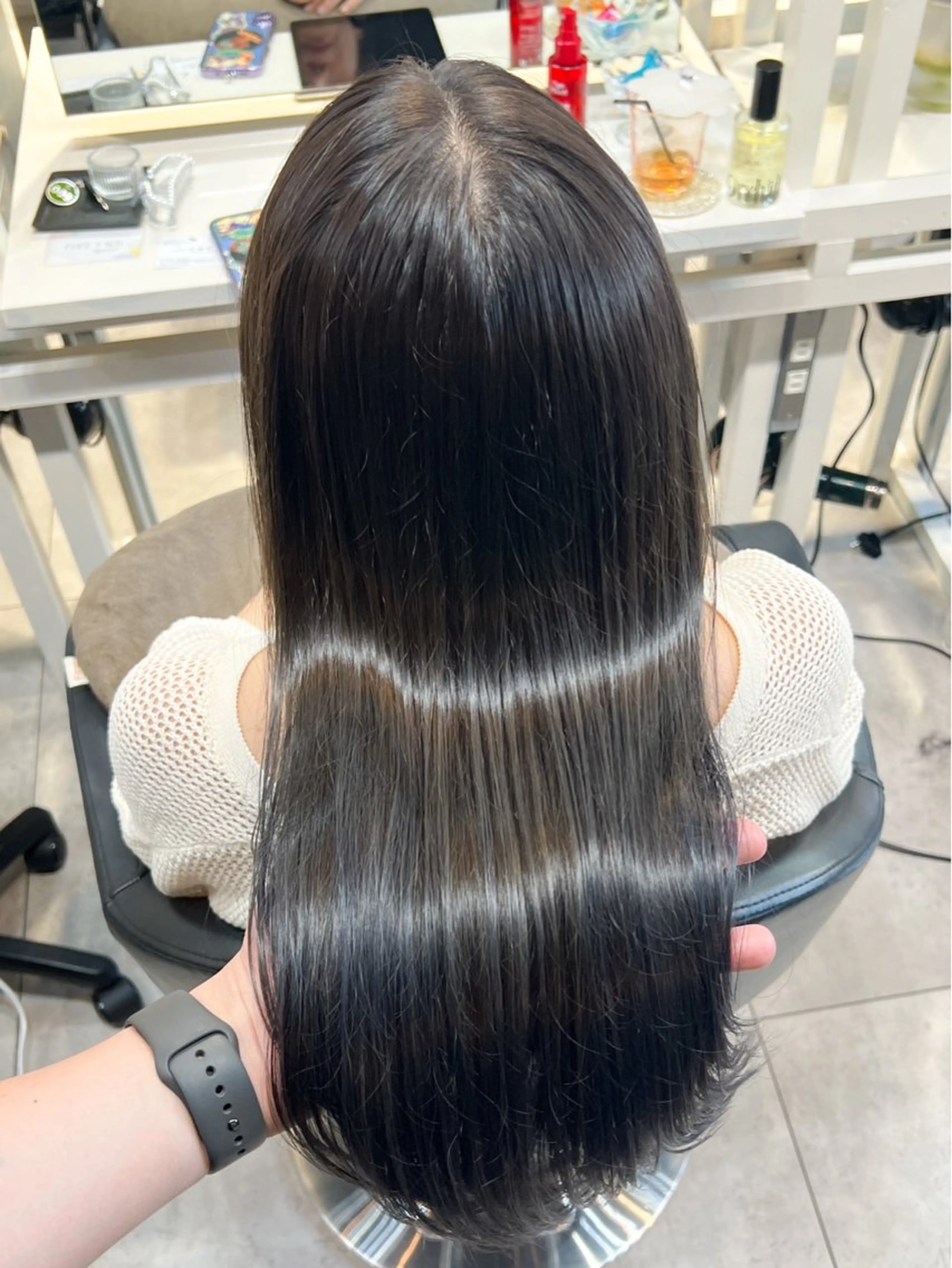 ミディアム ヘアカラー 透明感カラー/恵比寿 /レイヤーカット大場のヘアスタイル