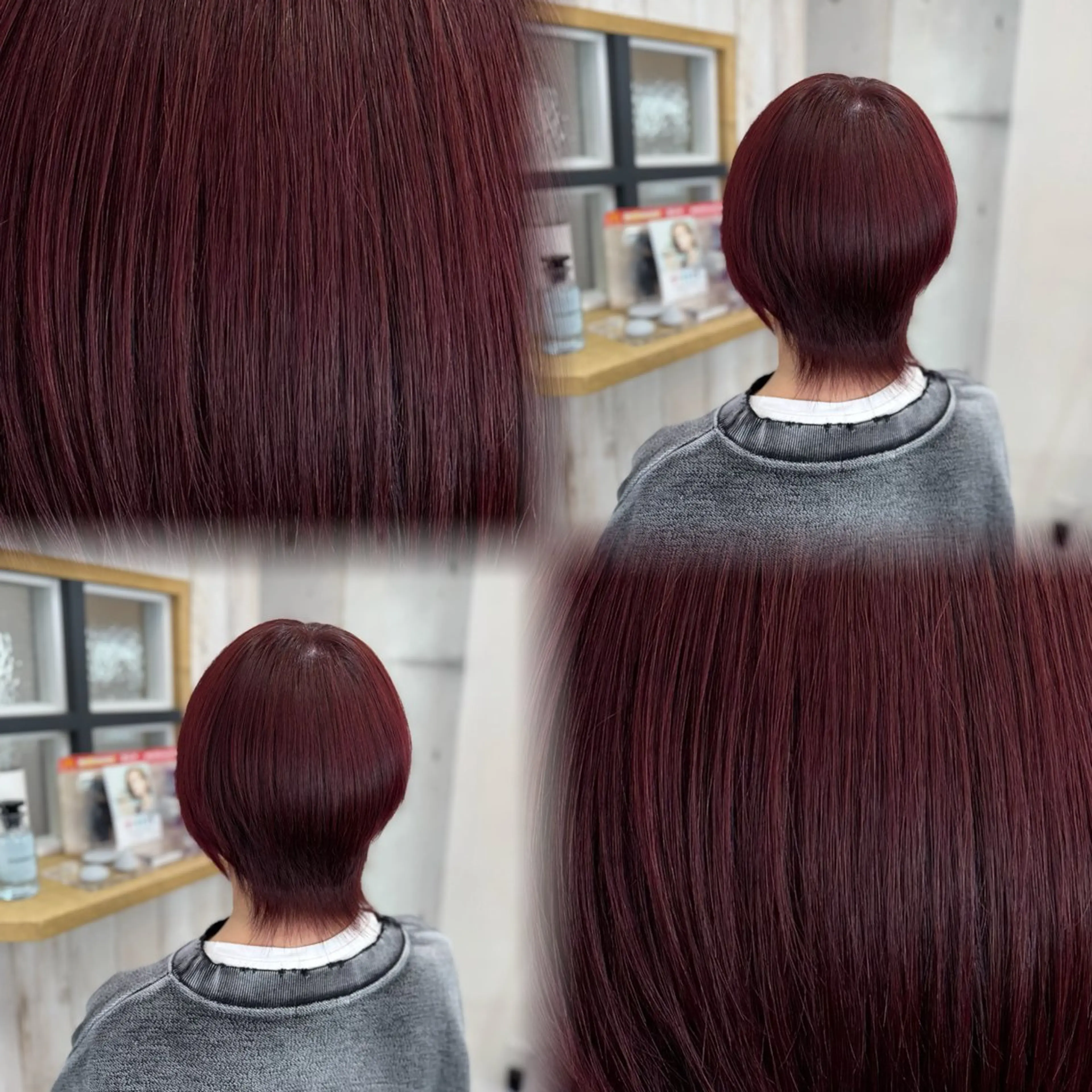 ショート カラー ヘアカラー トリートメント 髙橋 李里亜のヘアスタイル