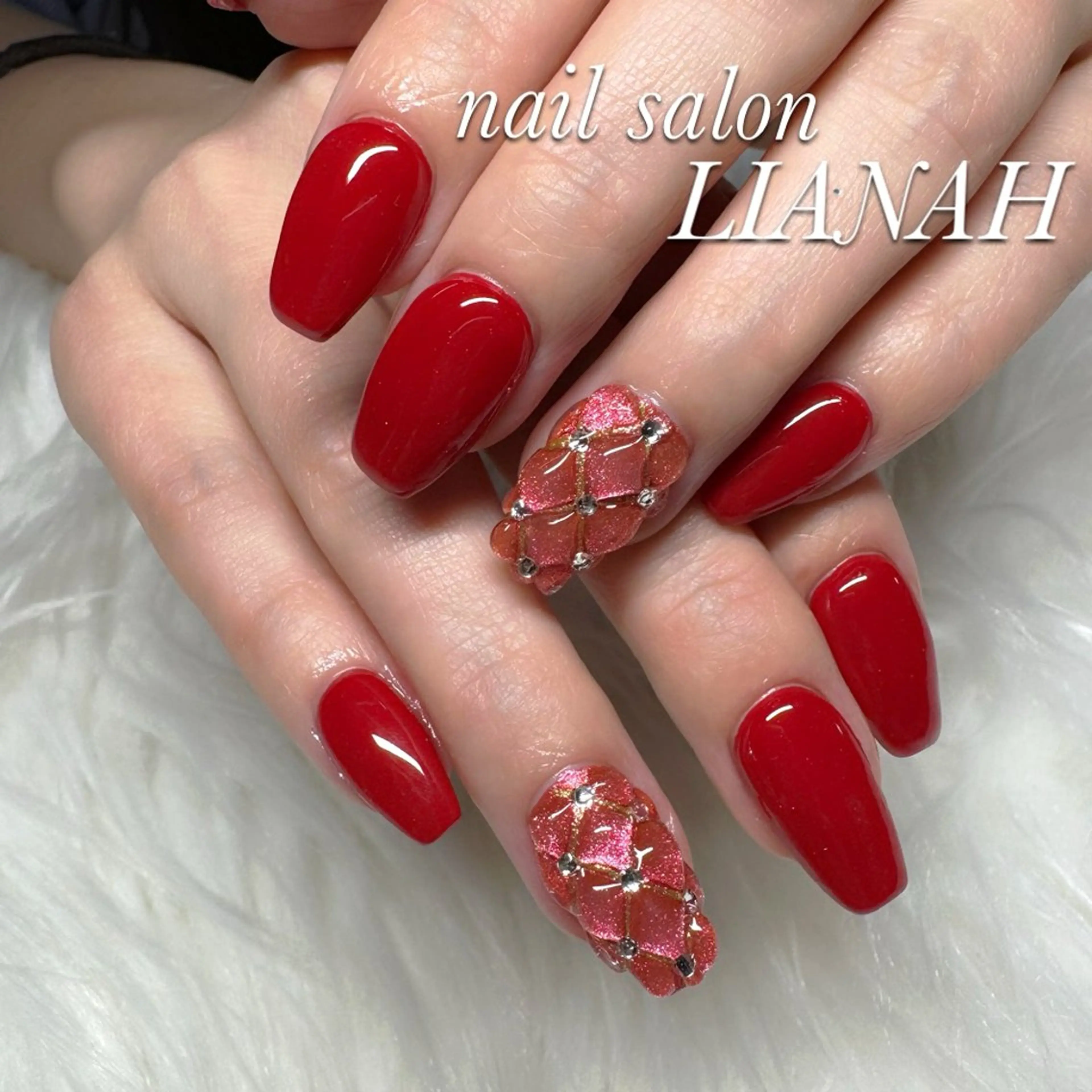 【GEL-Xスカルプ】 長さだし＋持ち込みデザイン(デザイン2本、パーツ20個までOK)💗¥11,00の写真