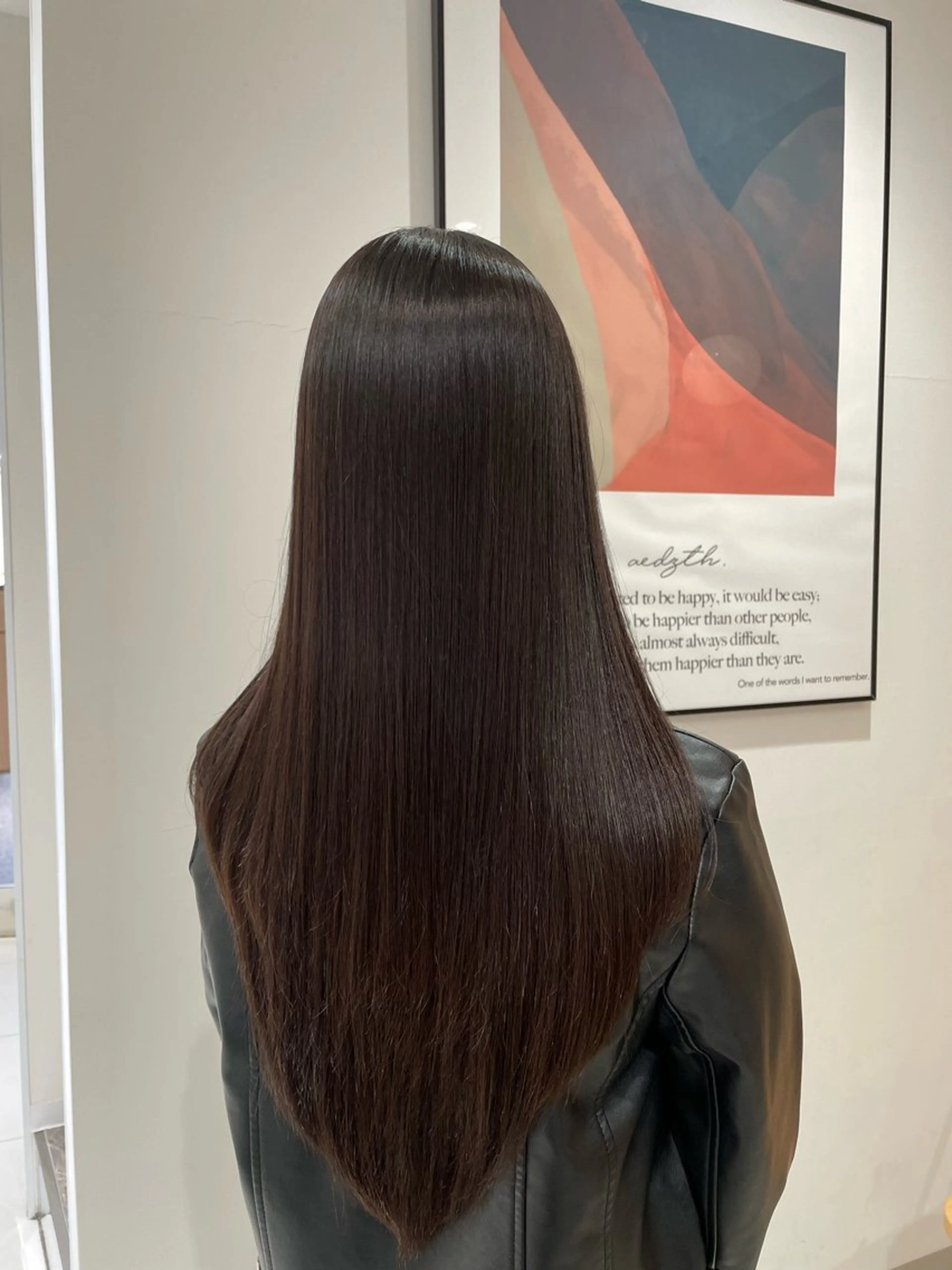 ロング レイヤーカット 縮毛矯正、似合わせ カット✂️大谷勇輝のヘアスタイル