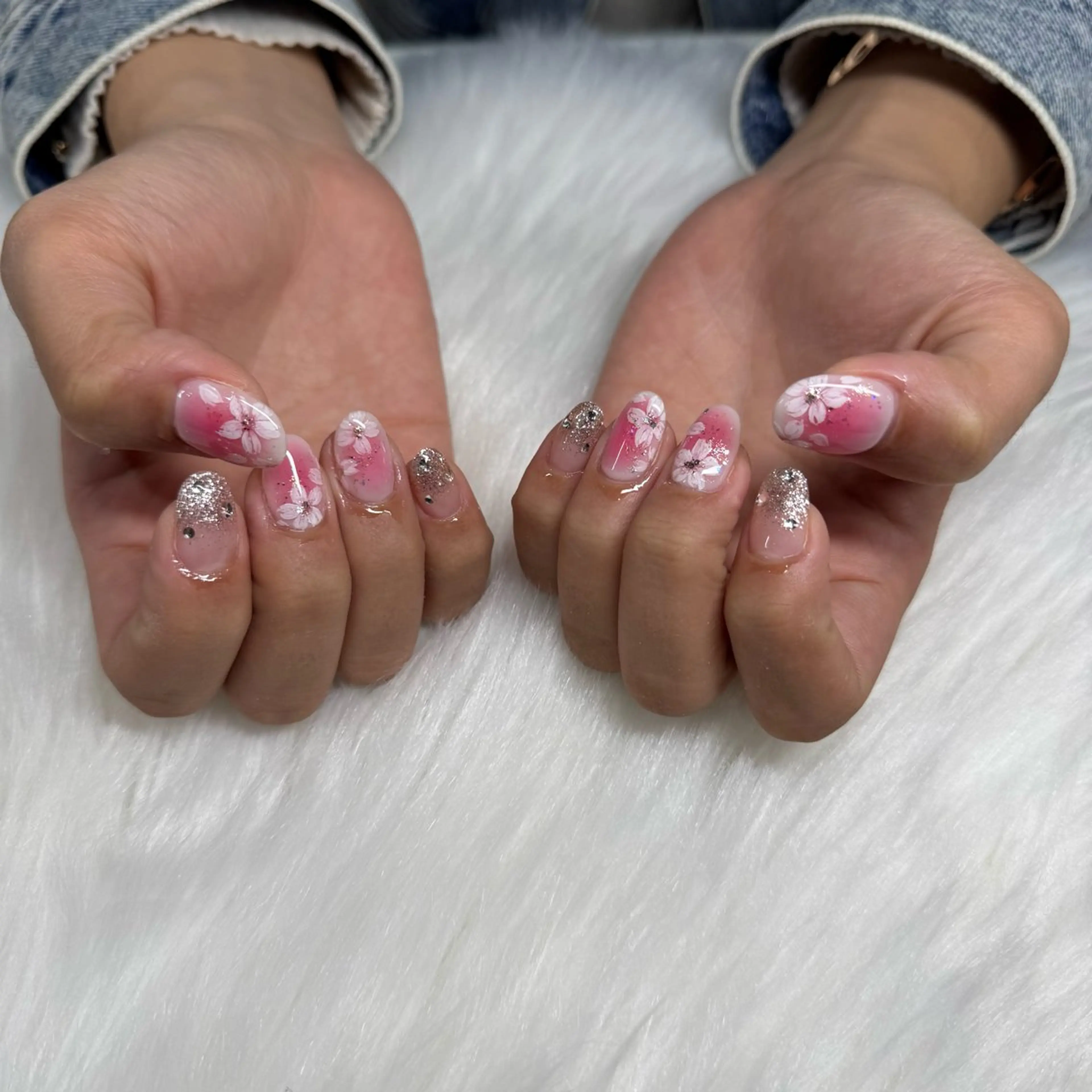 ネイル ラメ(グリッター) 鈴木 優希のネイルデザイン