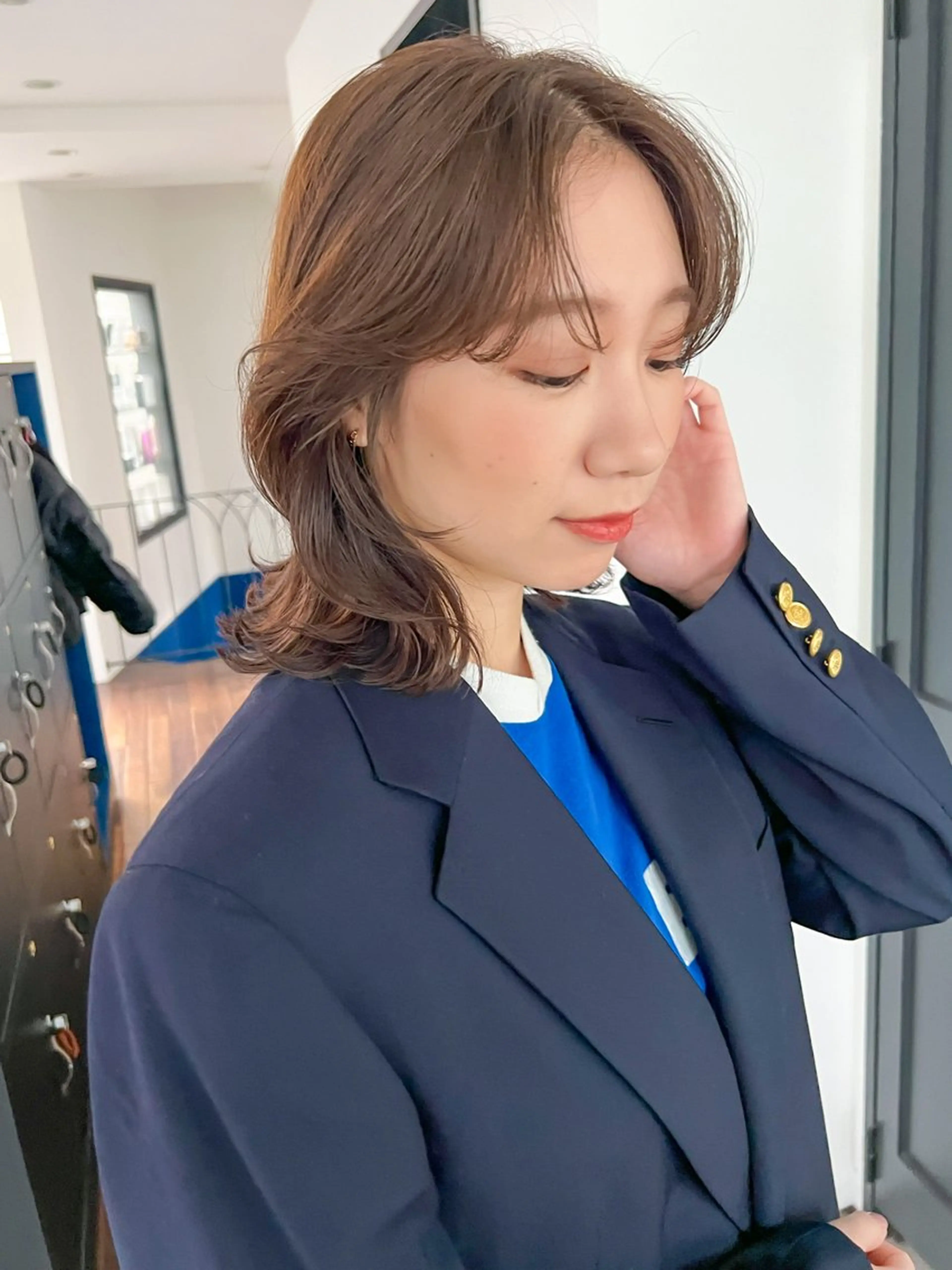 似合わせカット＋ブリーチなし似合わせダブルカラー＋フローディア4stepトリートメント付き✂️🌈の写真