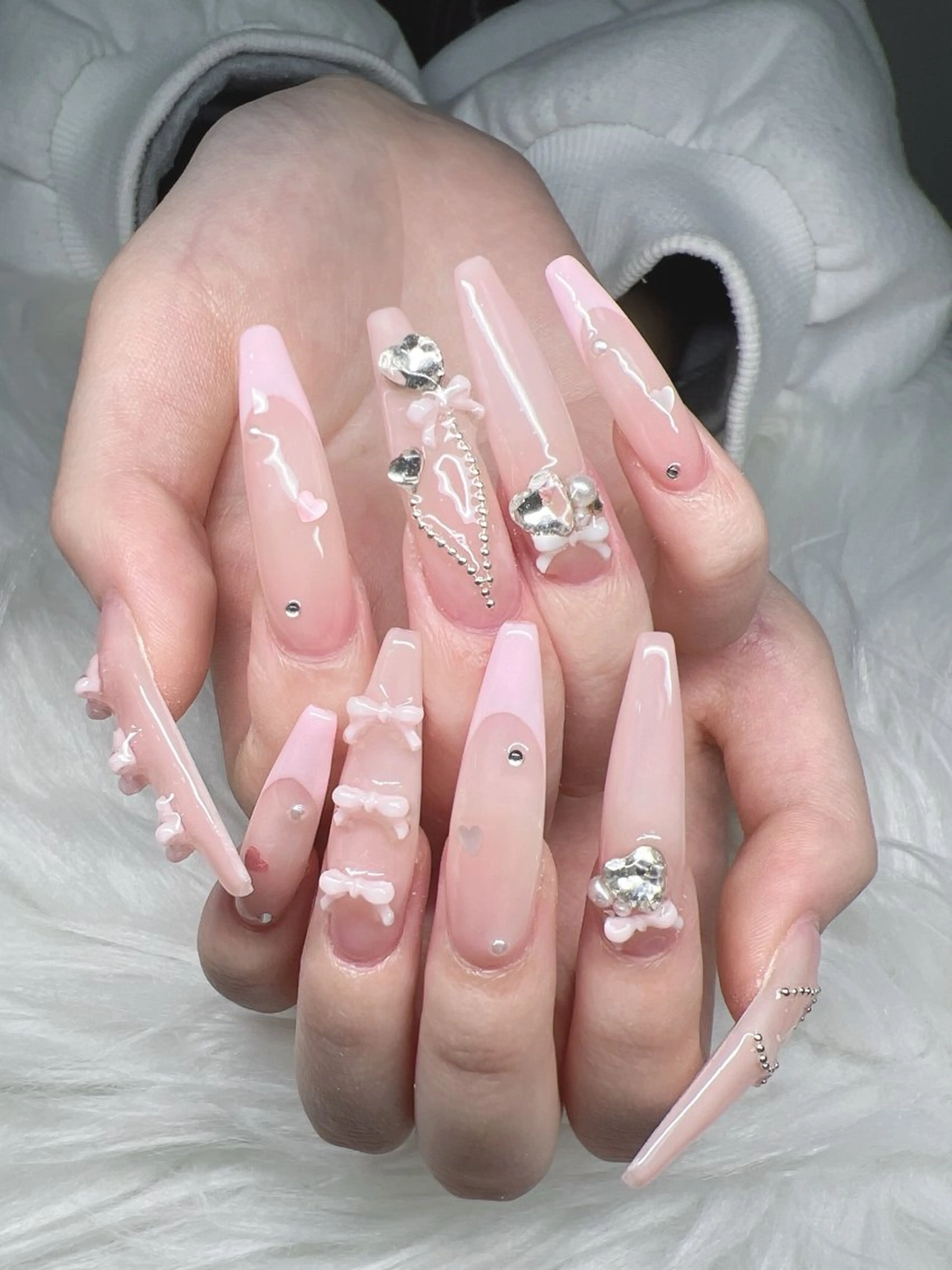ネイル ハンドネイル Lee Nails チップ長さだし専門店のネイルデザイン