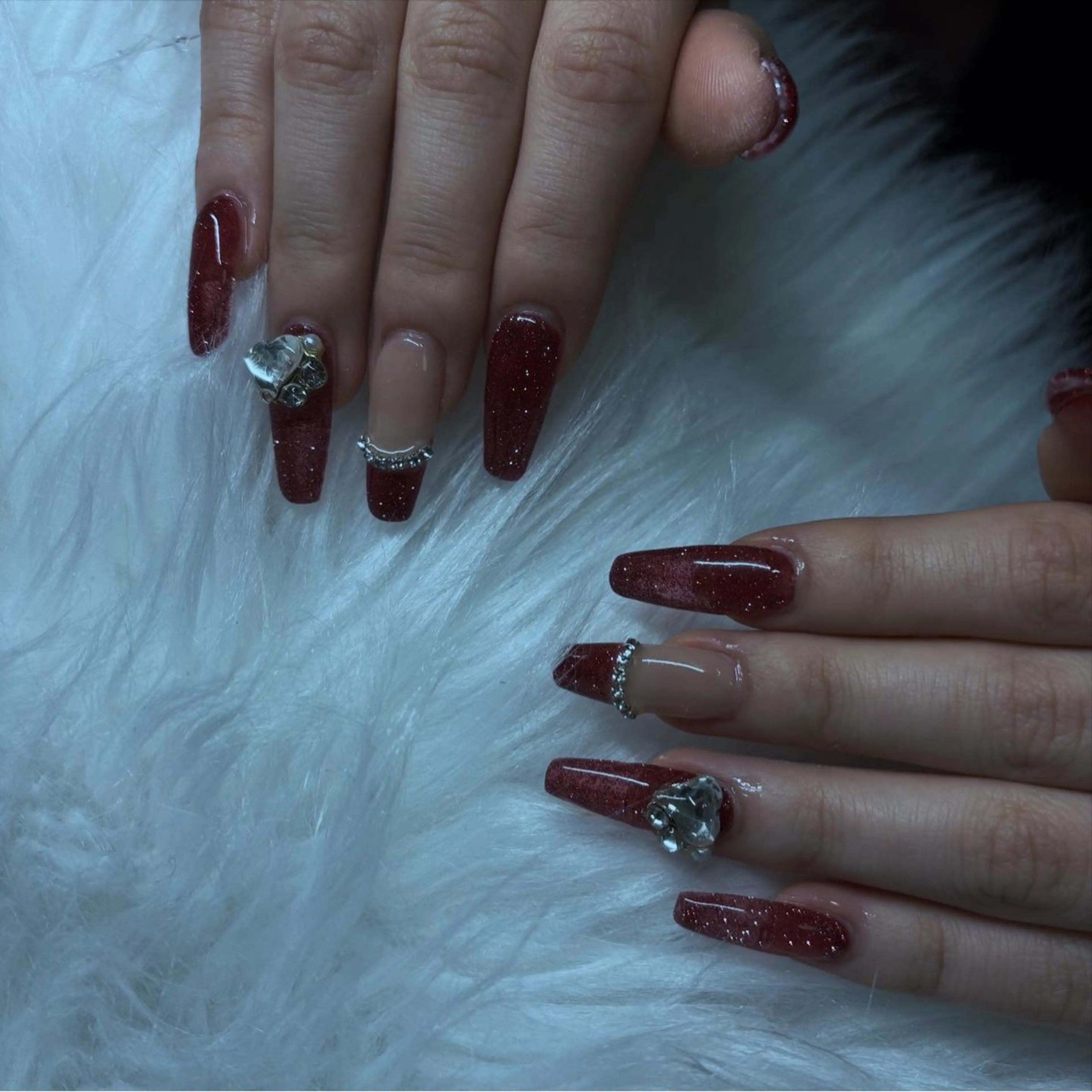 ネイル 長さ出し 持ち込み 冬ネイル ハンドネイル vante_aimi .パラジェル取扱店のネイルデザイン