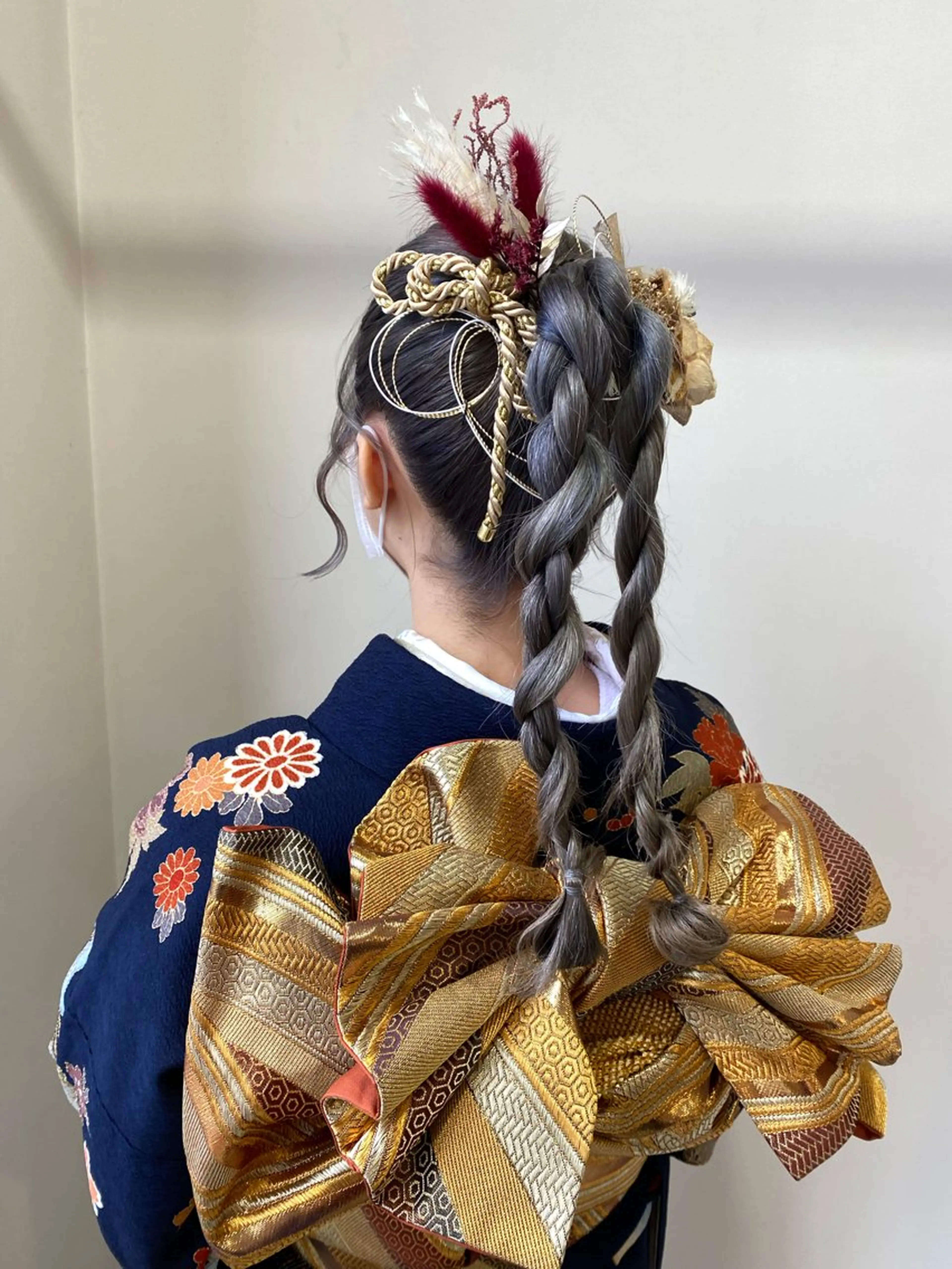 ヘアアレンジ 着付け 顔まわり🤍小顔 カット🤍みさきのヘアスタイル