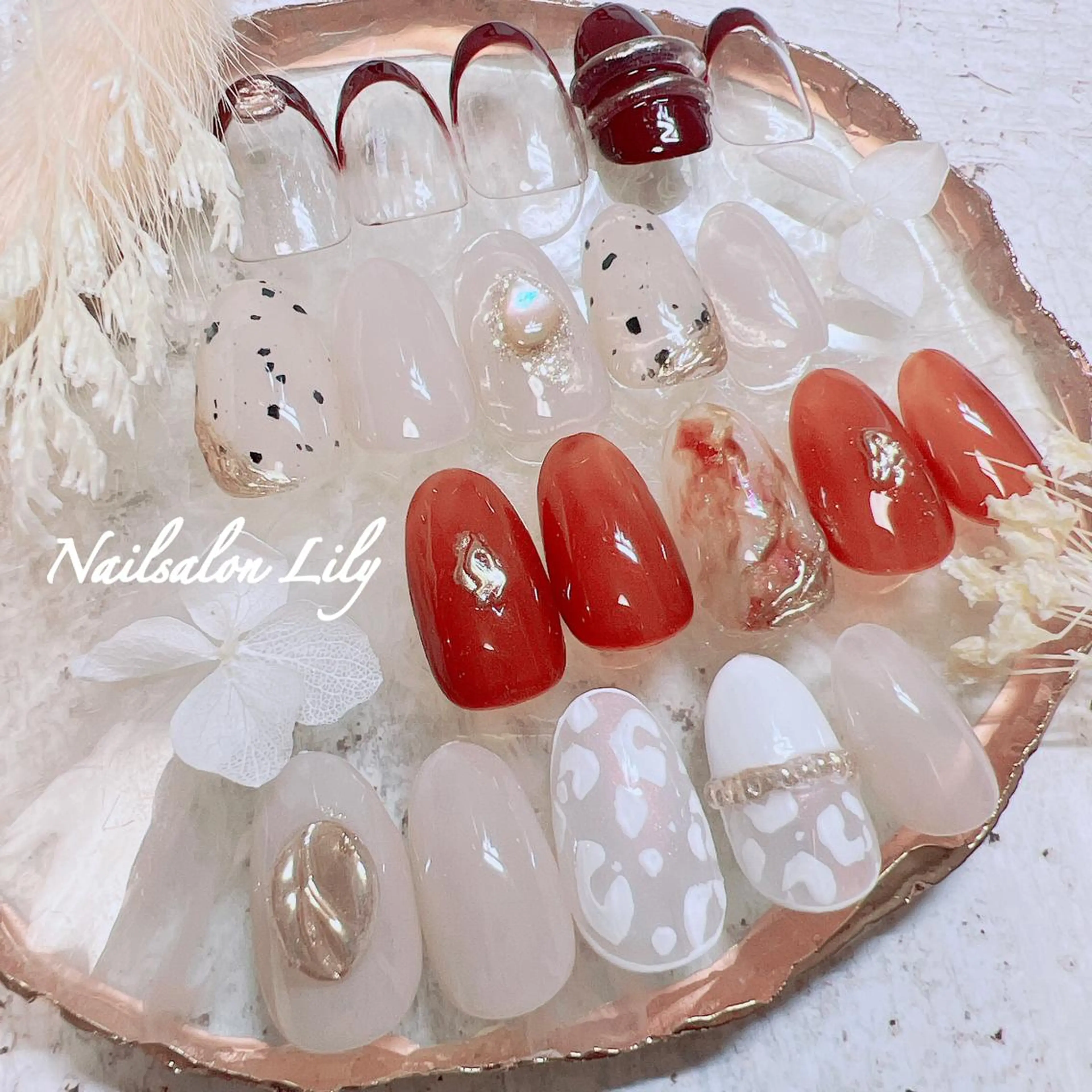 ネイル シンプルネイル ハンドネイル Nailsalon Lilyのネイルデザイン