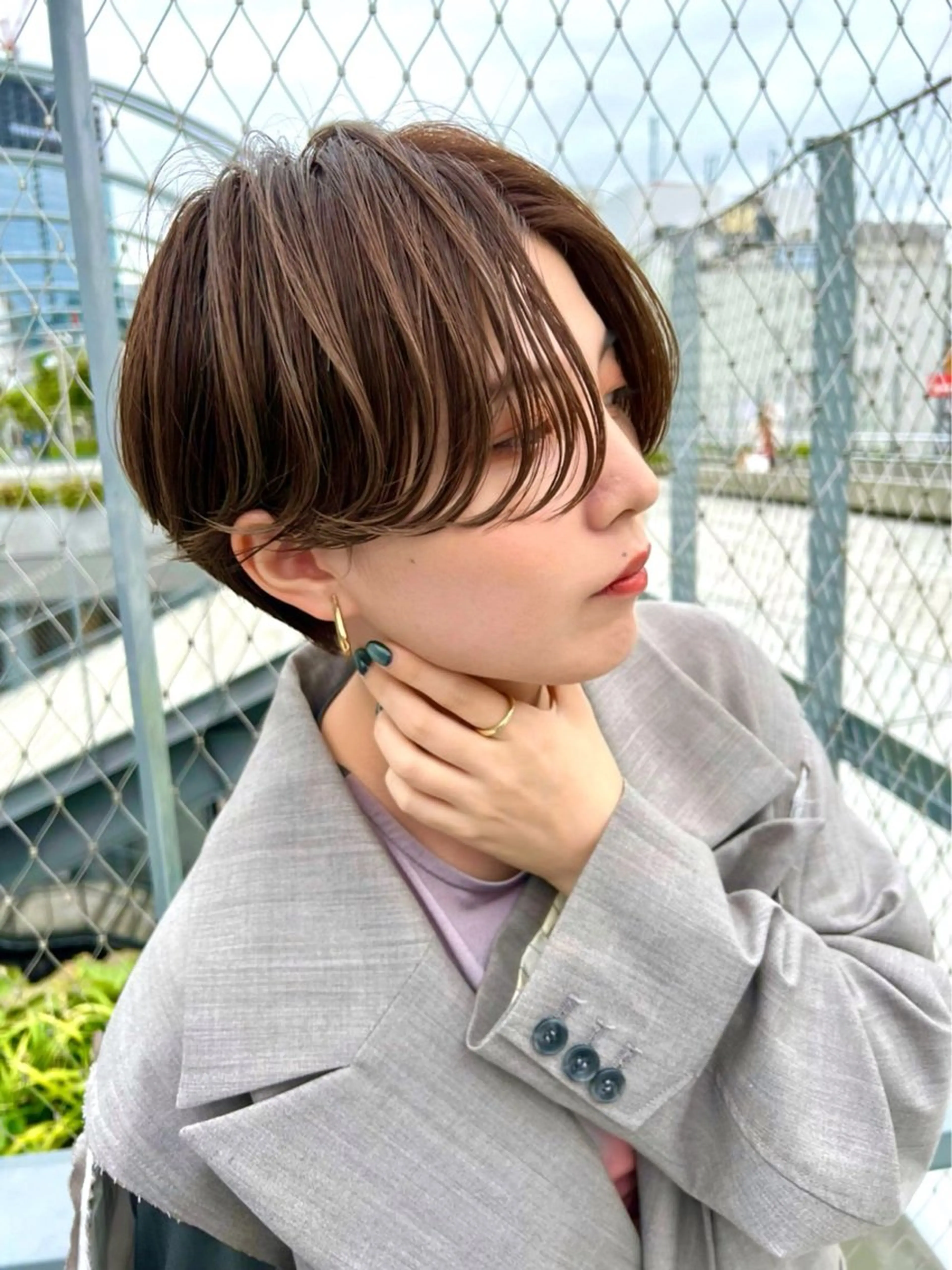 ショート カット 骨格診断で絶対可愛い ✨丸みショート✨凌弥のヘアスタイル