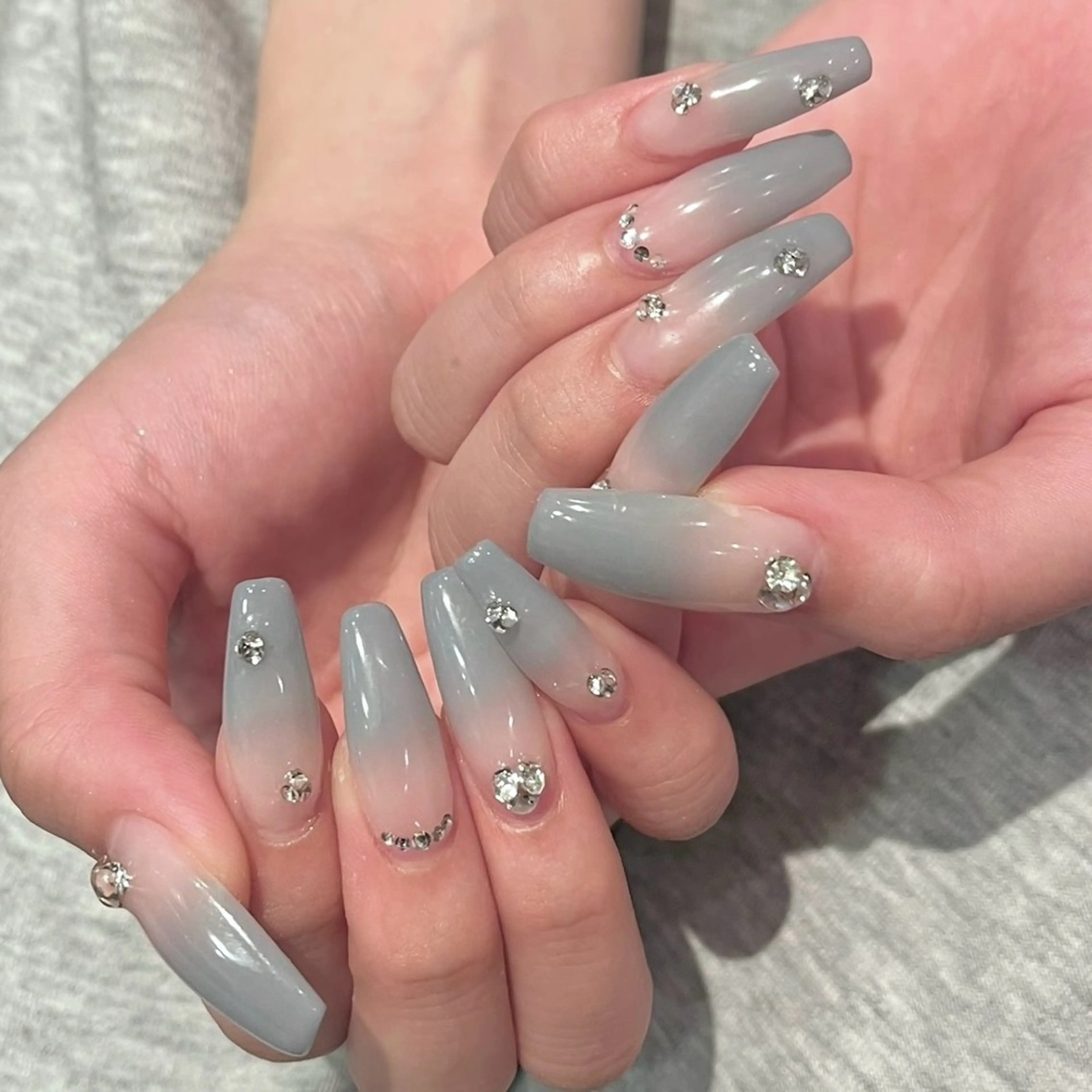 ネイル クリアネイル ハンドネイル eight nail 春菜のネイルデザイン