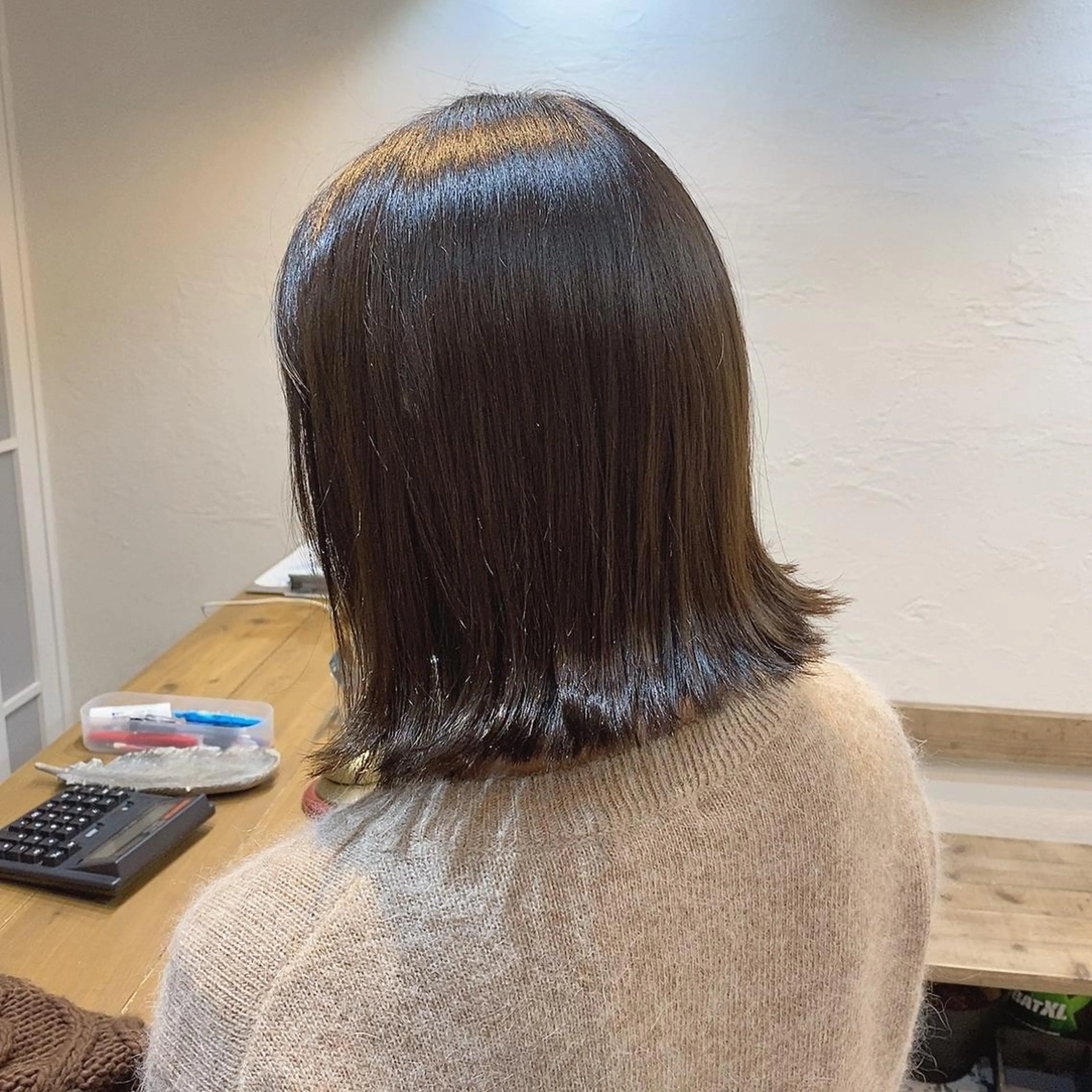 ショート カラー ボブ 外ハネヘア 韓国ヘア☁️ mitsukiのヘアスタイル