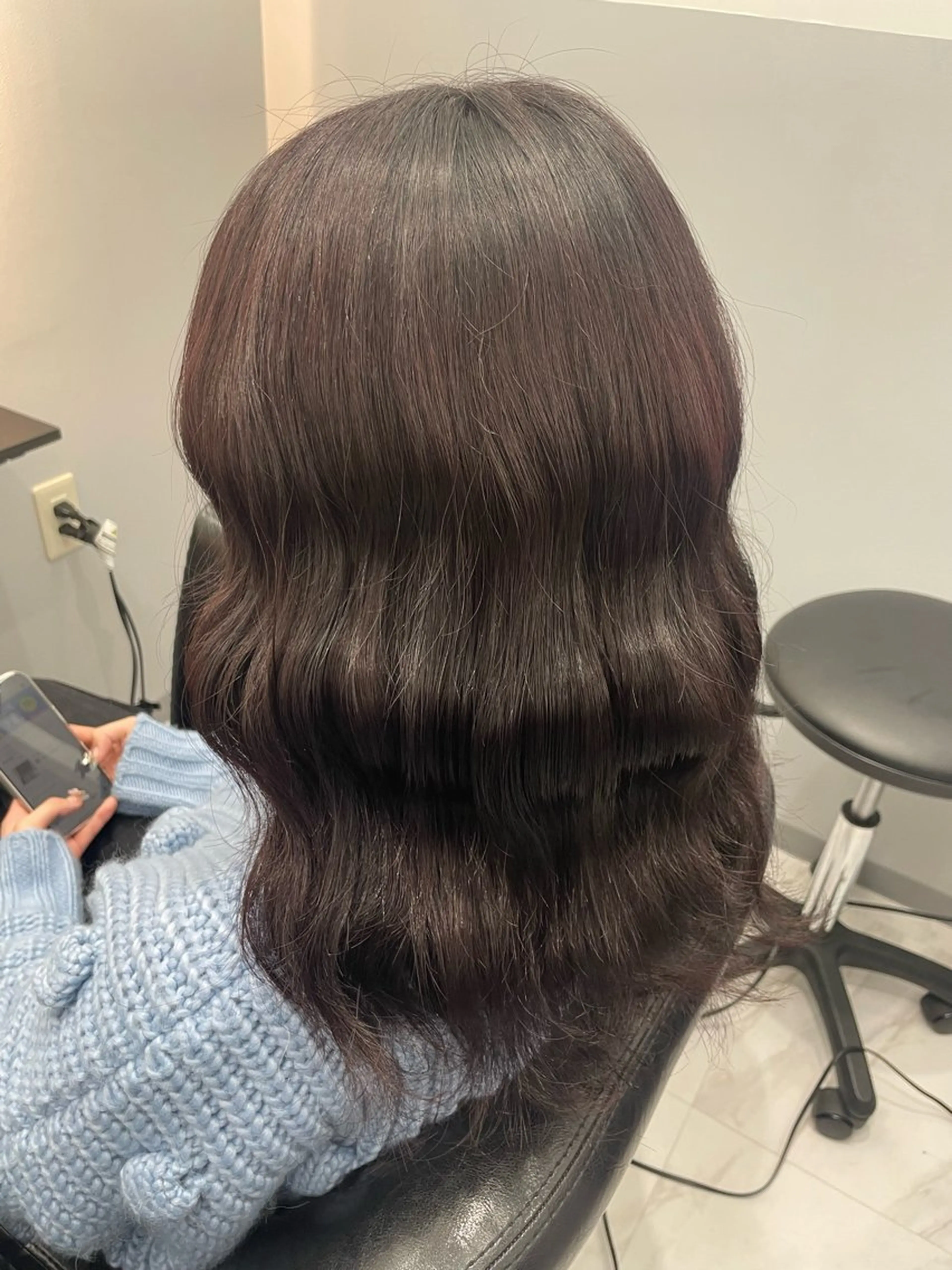 セミロング ヘアカラー トリートメント 🦋saki🦋 髪質改善🦋のヘアスタイル