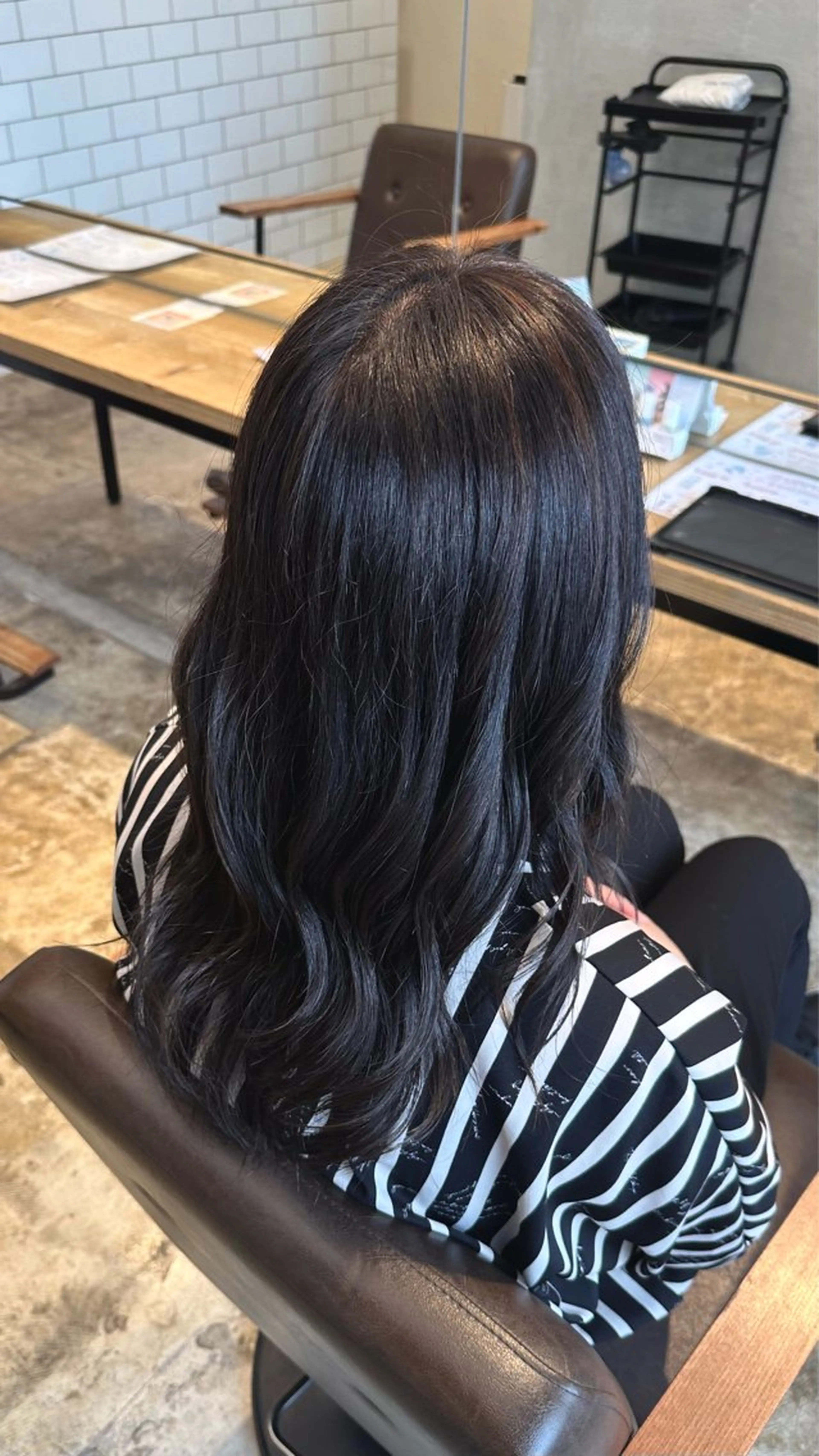 カラー ブリーチ ハイライトカラー 北川 ななのヘアスタイル