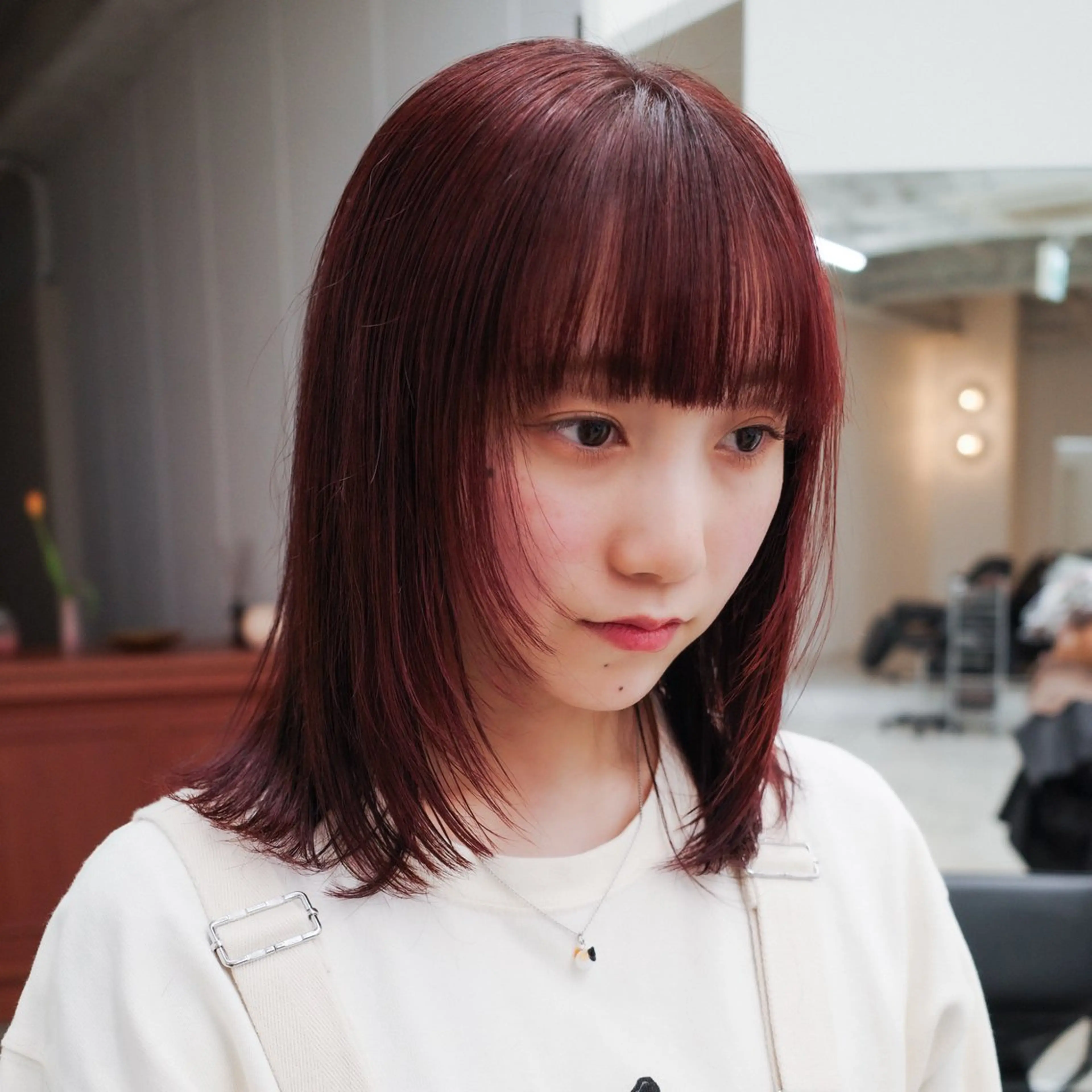 ミディアム カラー tenn 栄店所属・mao/栄/tenn /暖色/ハイトーンのヘアスタイル