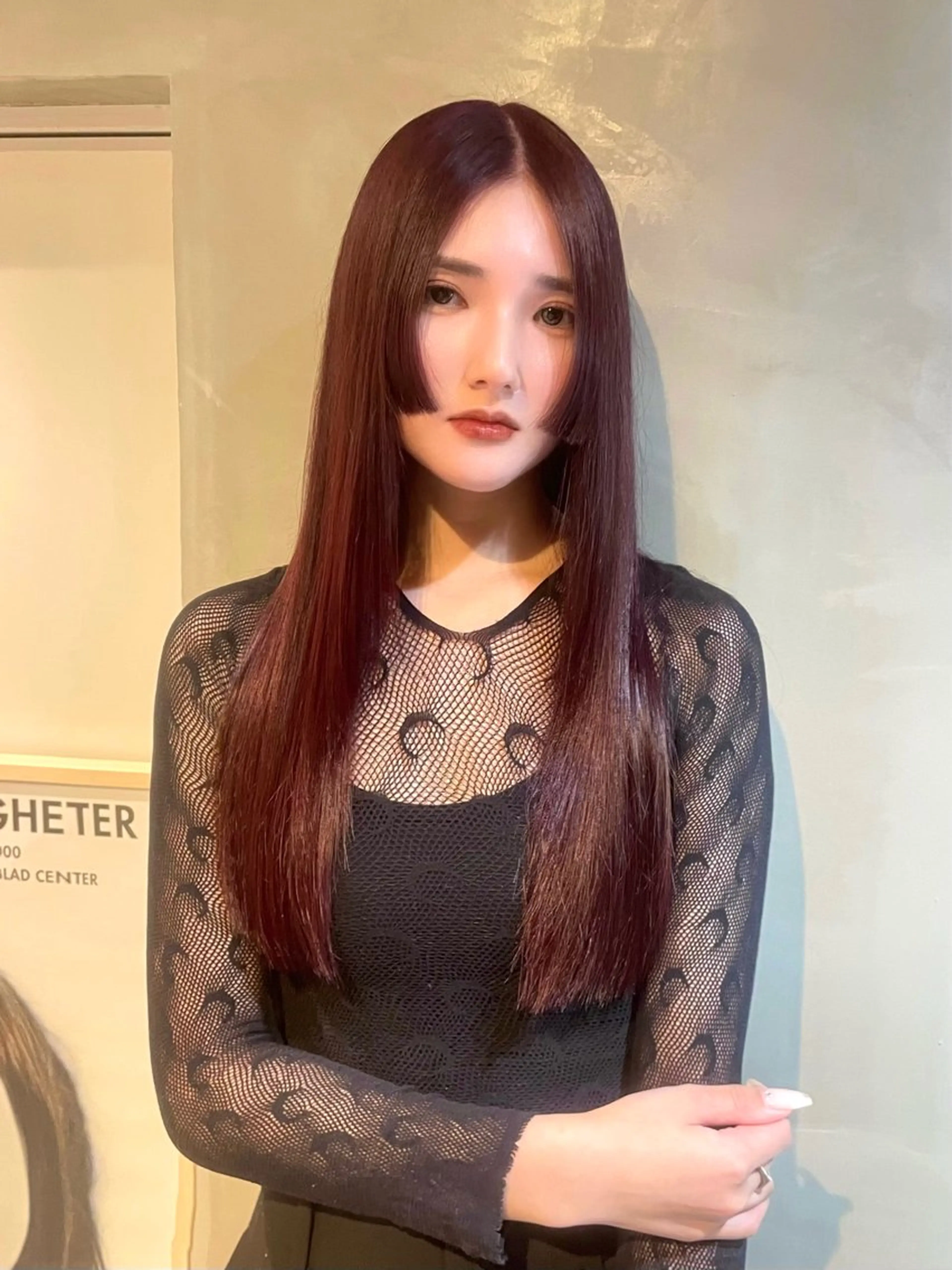 ロング カラー カット トリートメント カノン/アニオタ🧡 暖色/酸性ストレートのヘアスタイル