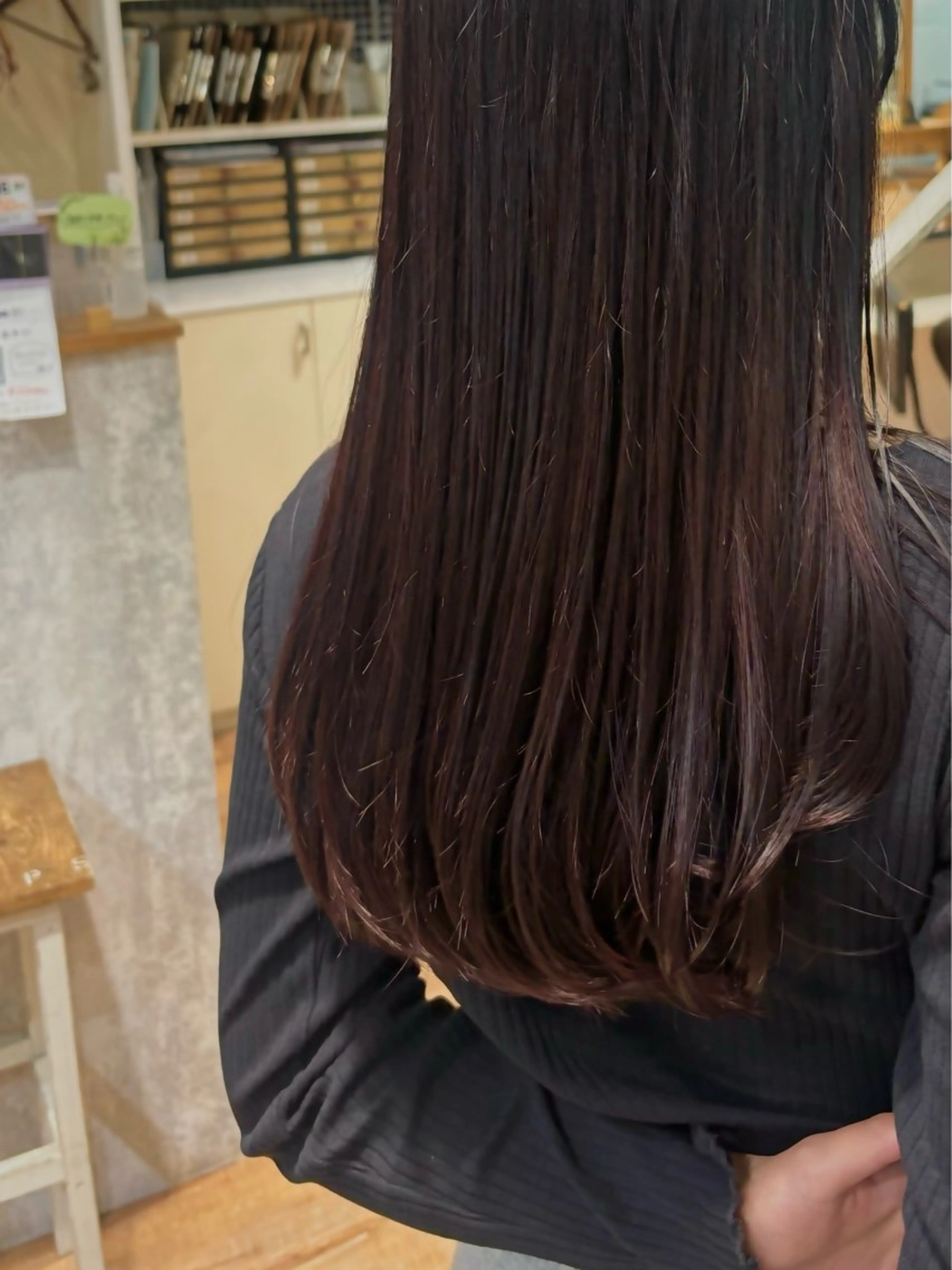 ロング カラー カット ヘアカラー トリートメント Hip's eyes meiのヘアスタイル