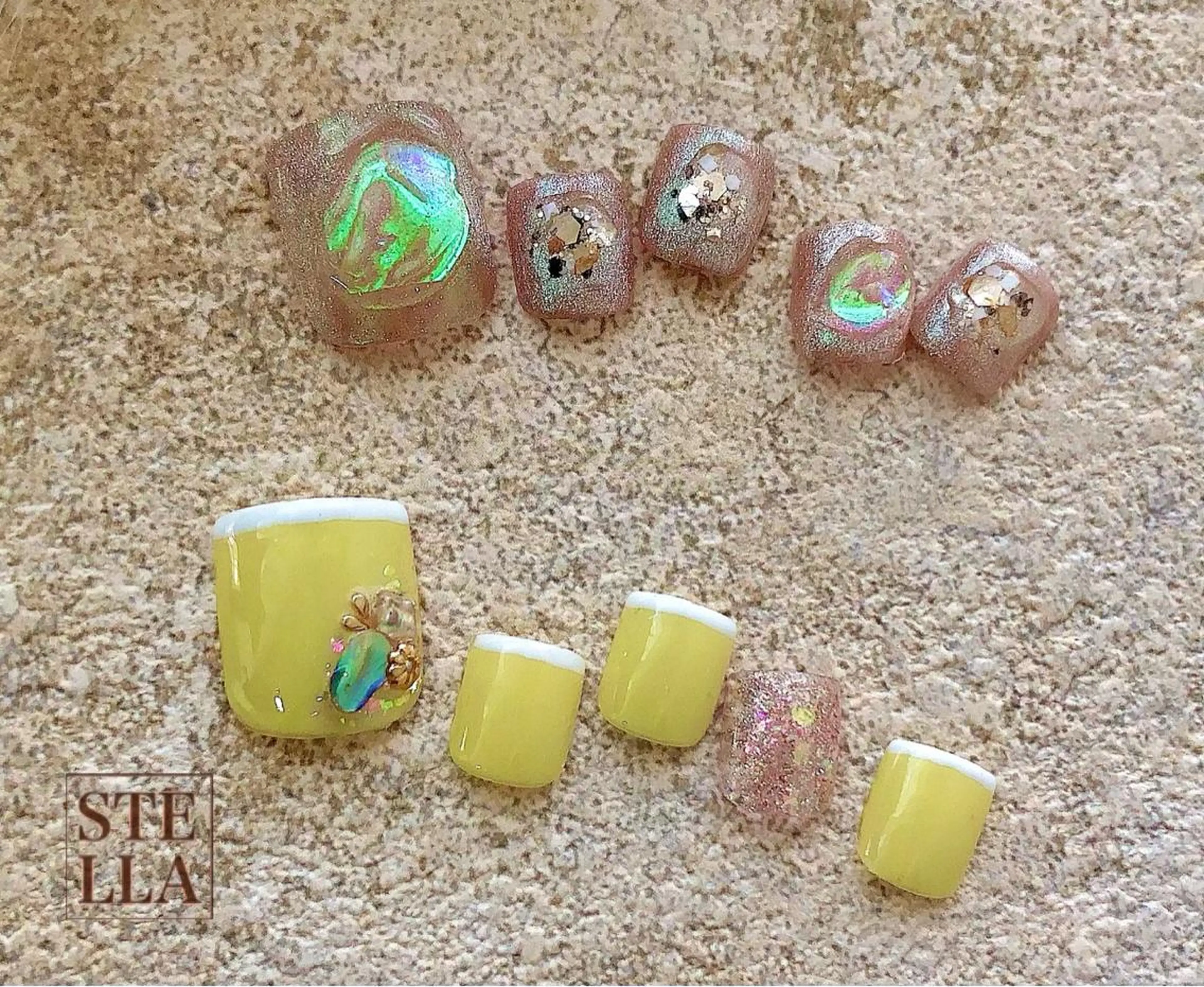 ショート ネイル アートネイル クリアネイル フットネイル 氷ネイル・うるうるネイル ぷっくりネイル STELLA川口店 yamazakiのネイルデザイン