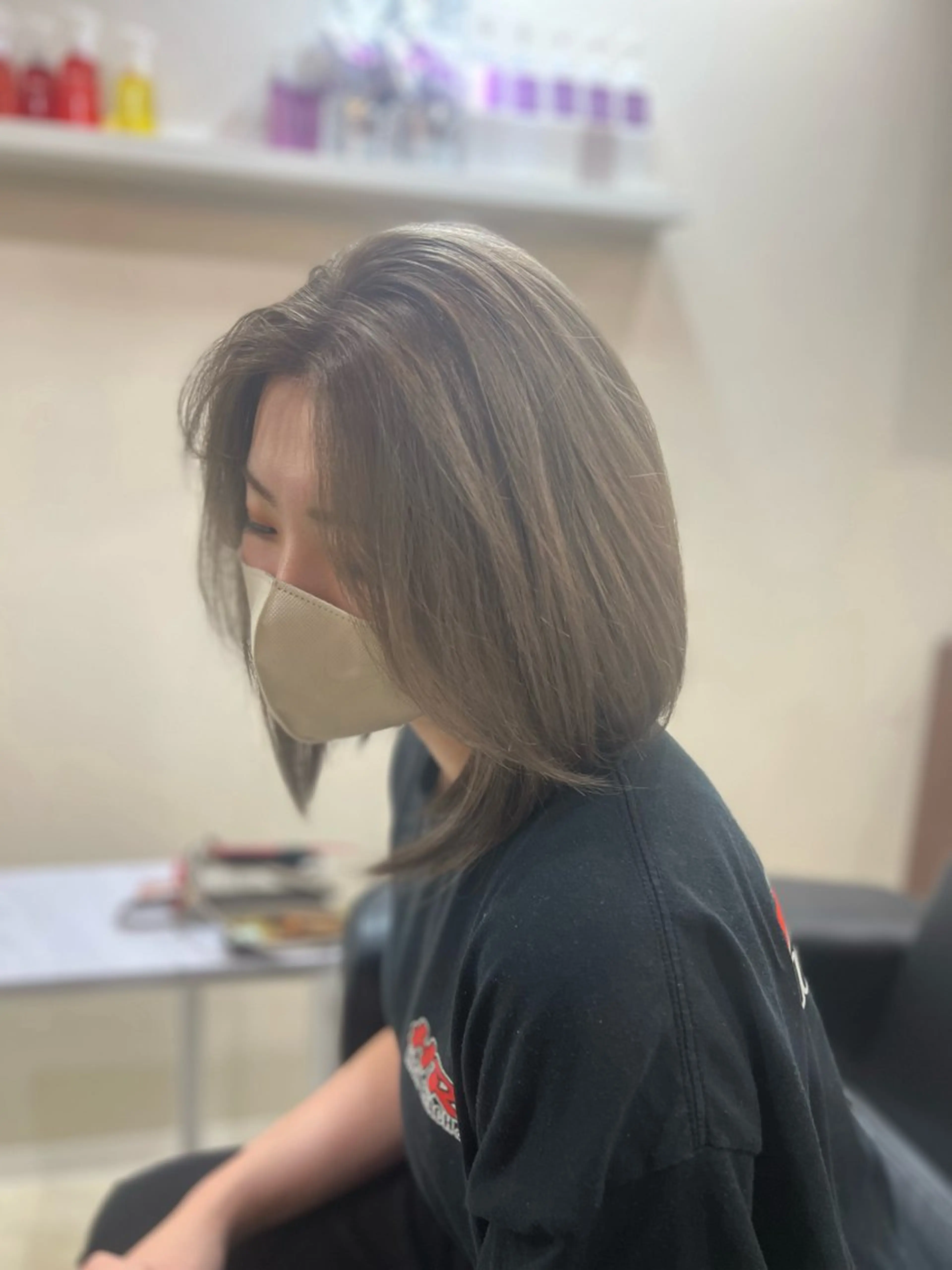 ミディアム 山北 優姫のヘアスタイル
