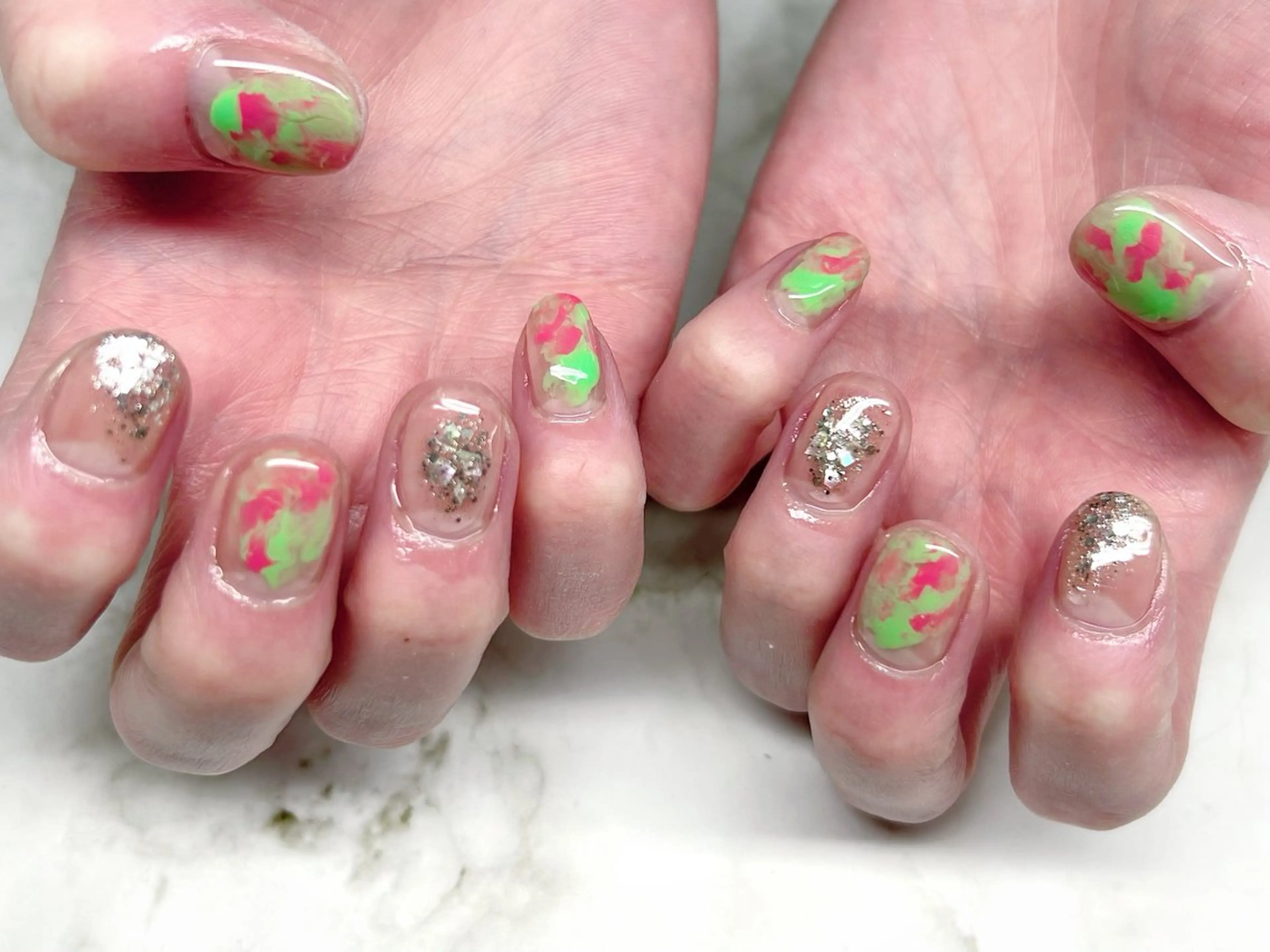 ネイル ニュアンスネイル ハンドネイル NailSalon MAHINAのネイルデザイン