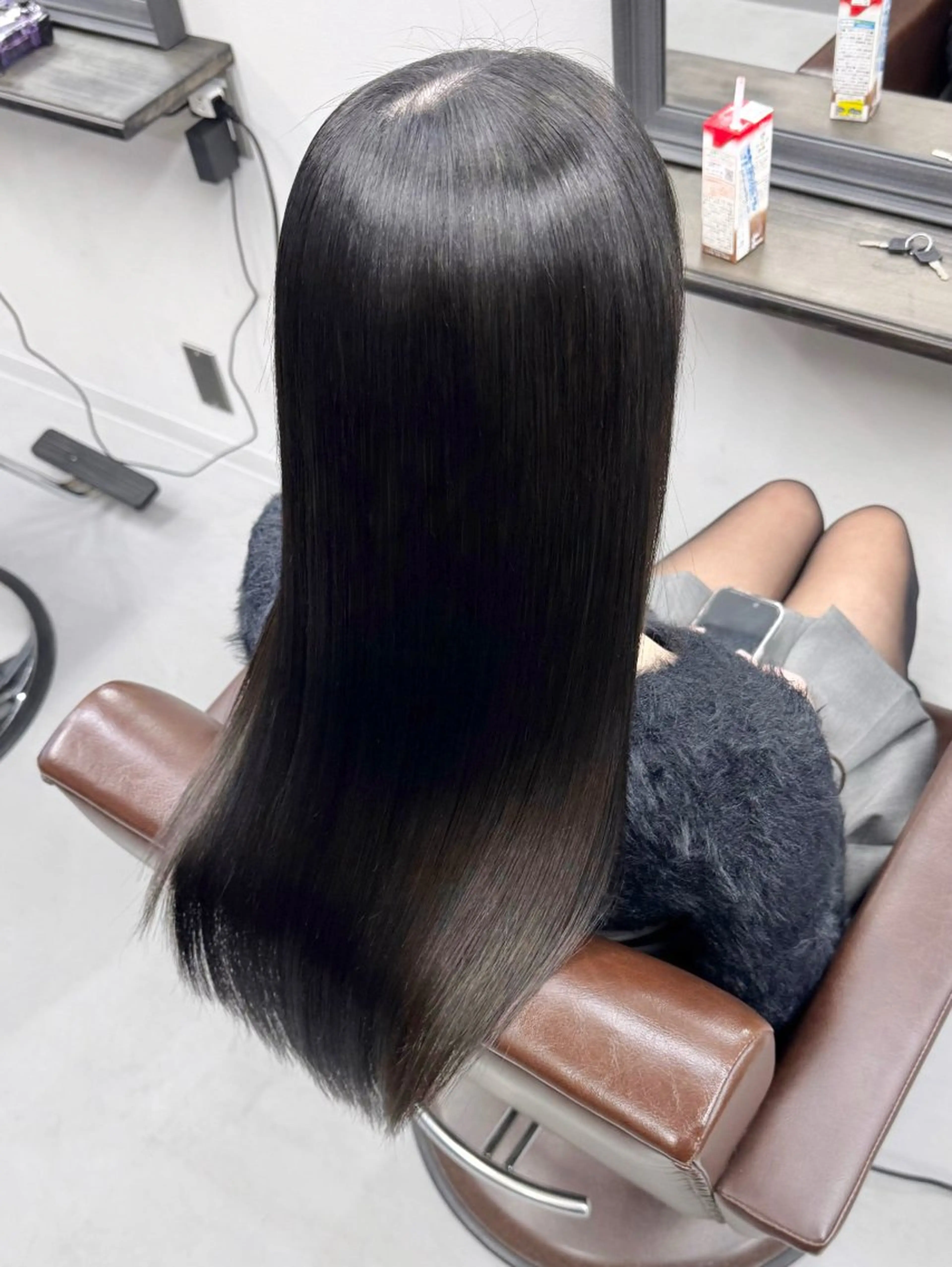 ロング カット ヘアカラー 縮毛矯正 トリートメント XYZ所属・縮毛矯正/髪質改善 韓国風/MIKIYAのヘアスタイル