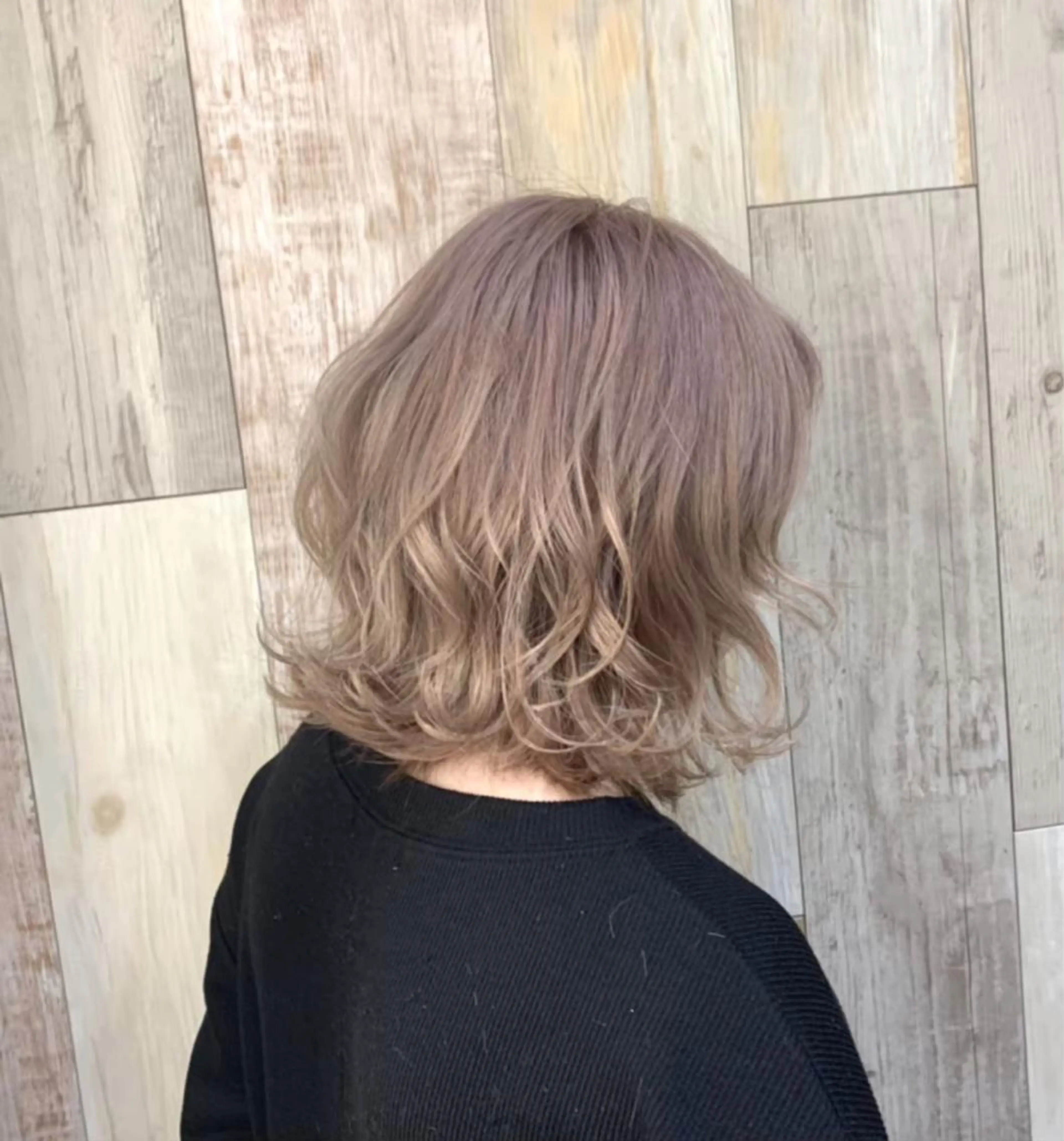 ミディアム カラー パーマ ヘアアレンジ 🌿美髪縮毛矯正 のプロ安川🌿のヘアスタイル