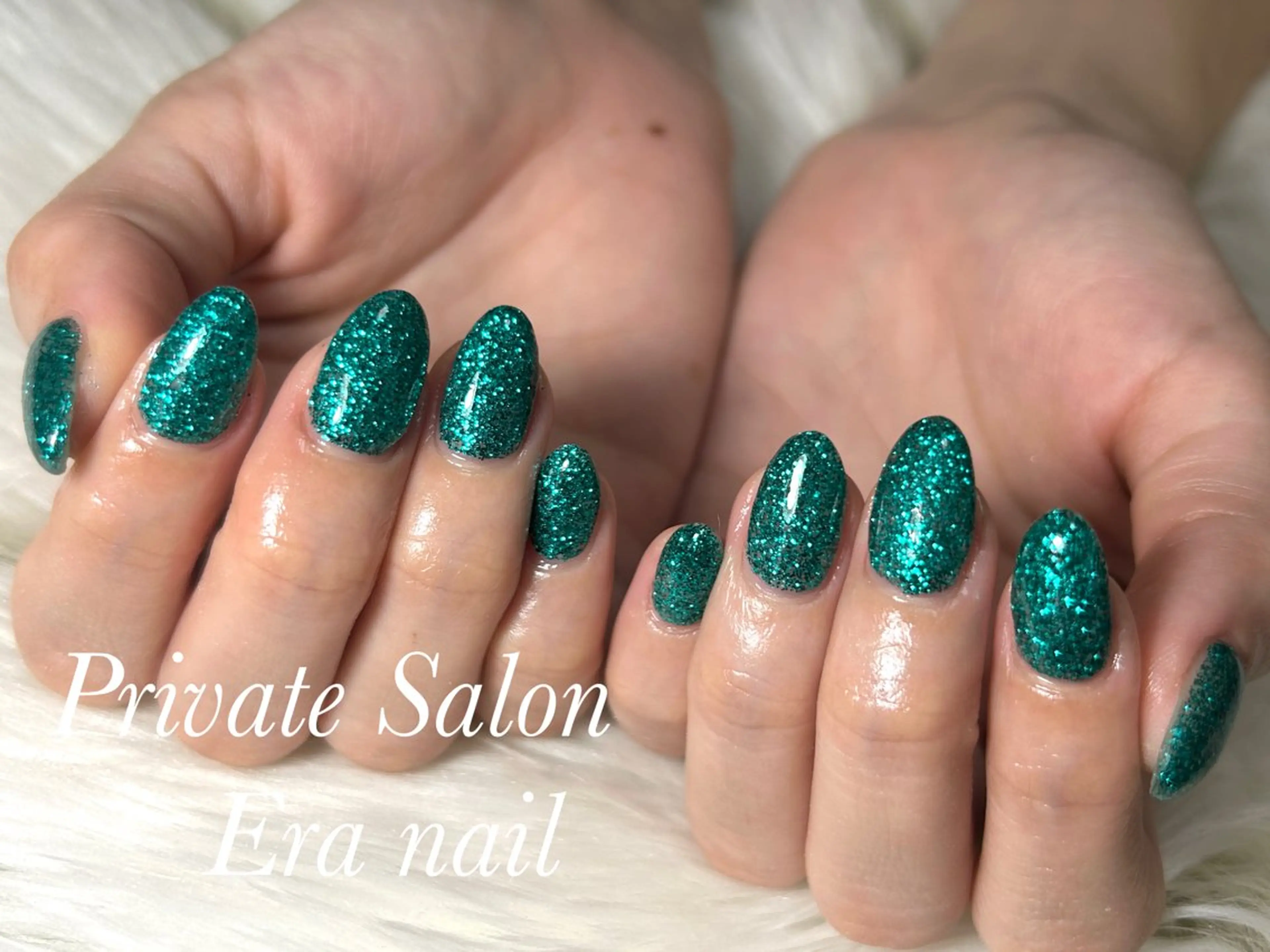 ネイル ラメ(グリッター) ワンカラーネイル ハンドネイル Era nailのネイルデザイン