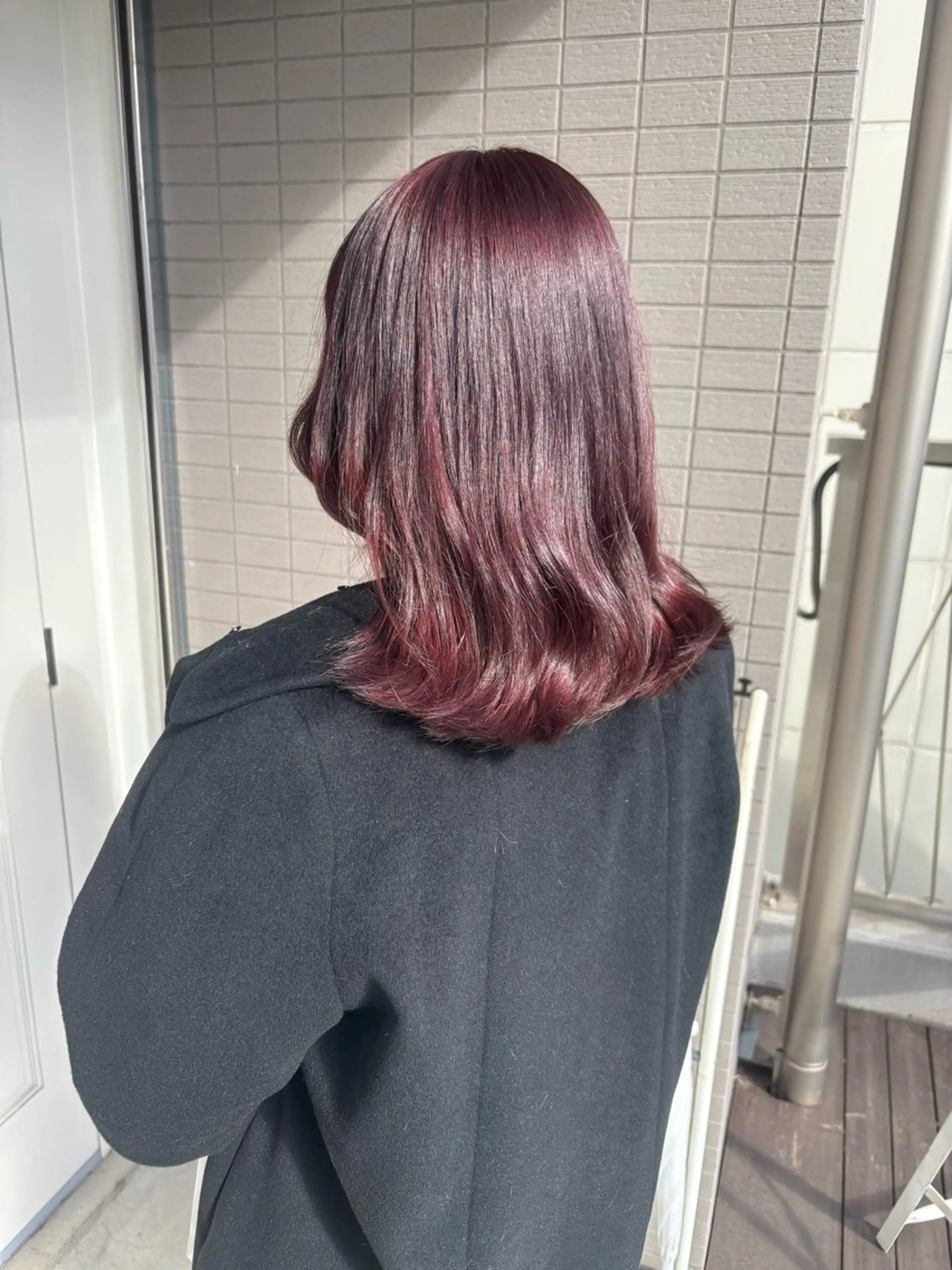 セミロング カラー ヘアカラー トリートメント Risa🐈⬛/ グレージュ/透明感のヘアスタイル