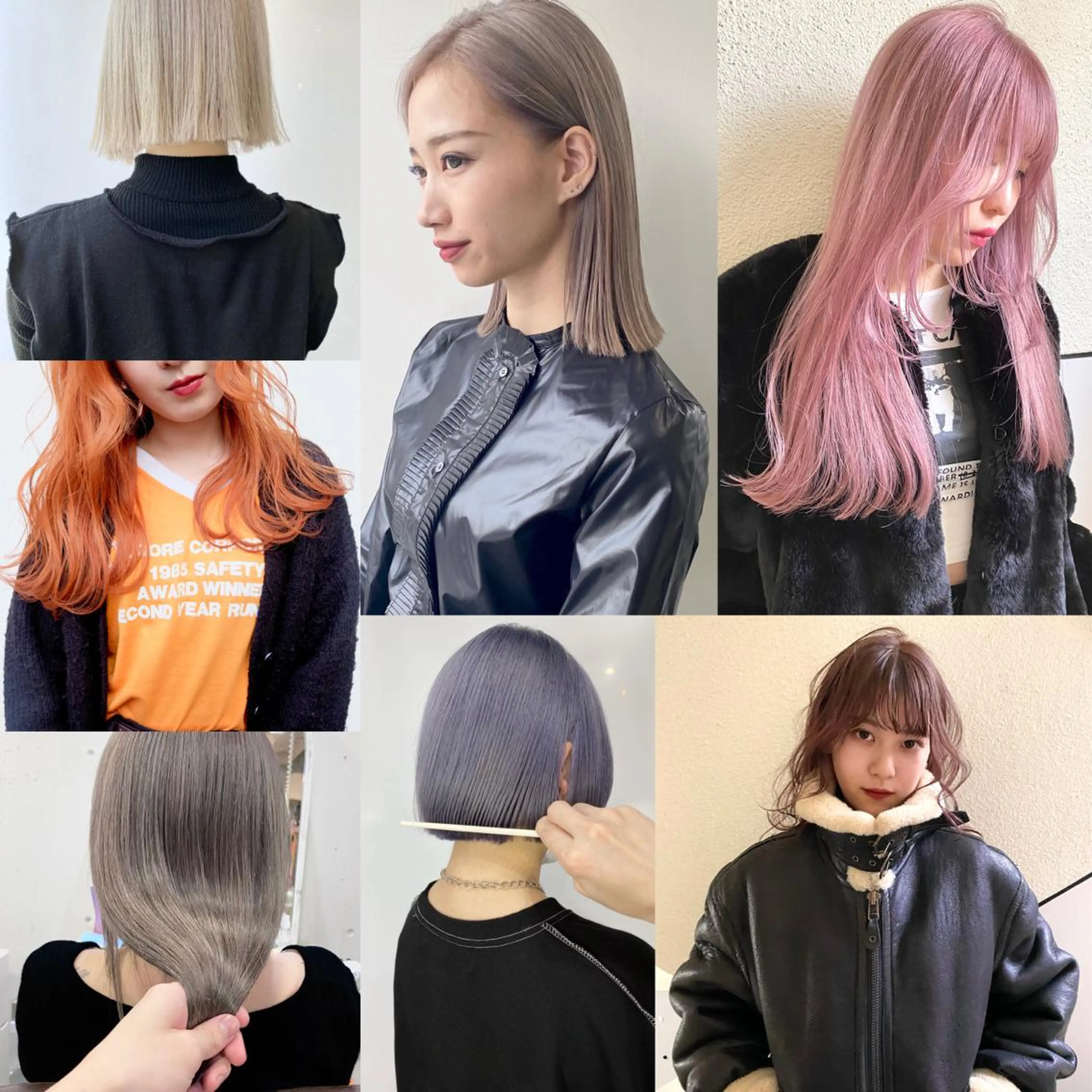 ミディアム ヘアカラー Piaコータロー ハイトーン&‪ボブのヘアスタイル