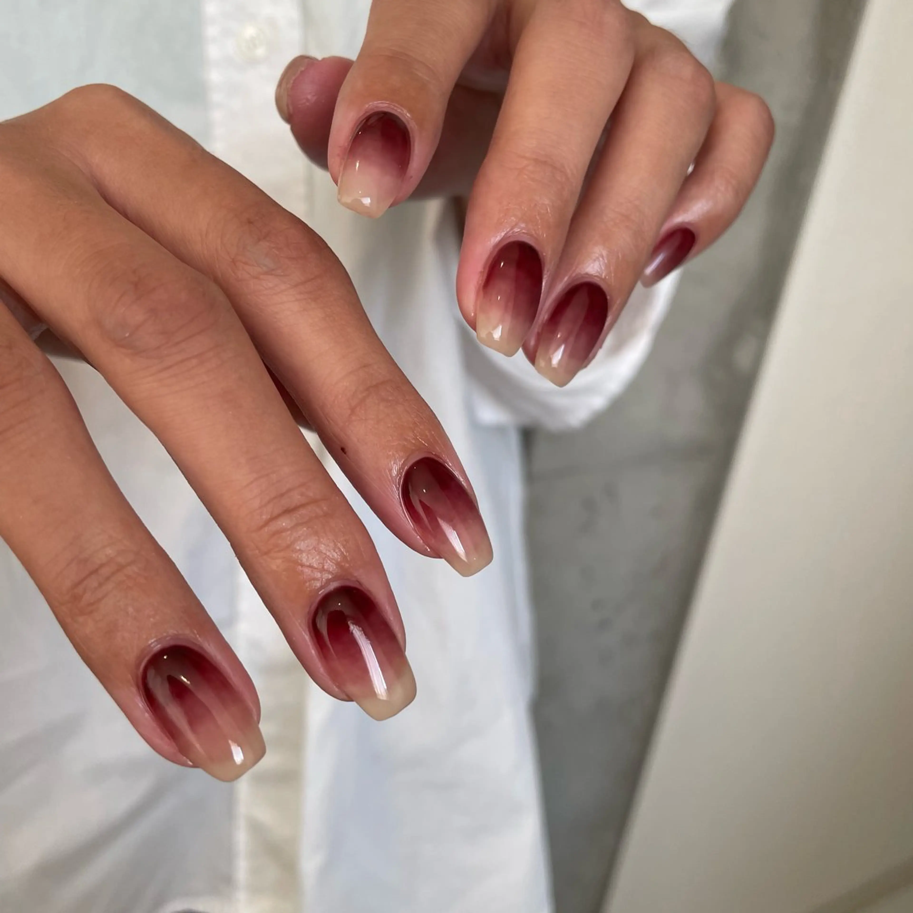 ネイル ボルドー ハンドネイル roof nailのネイルデザイン