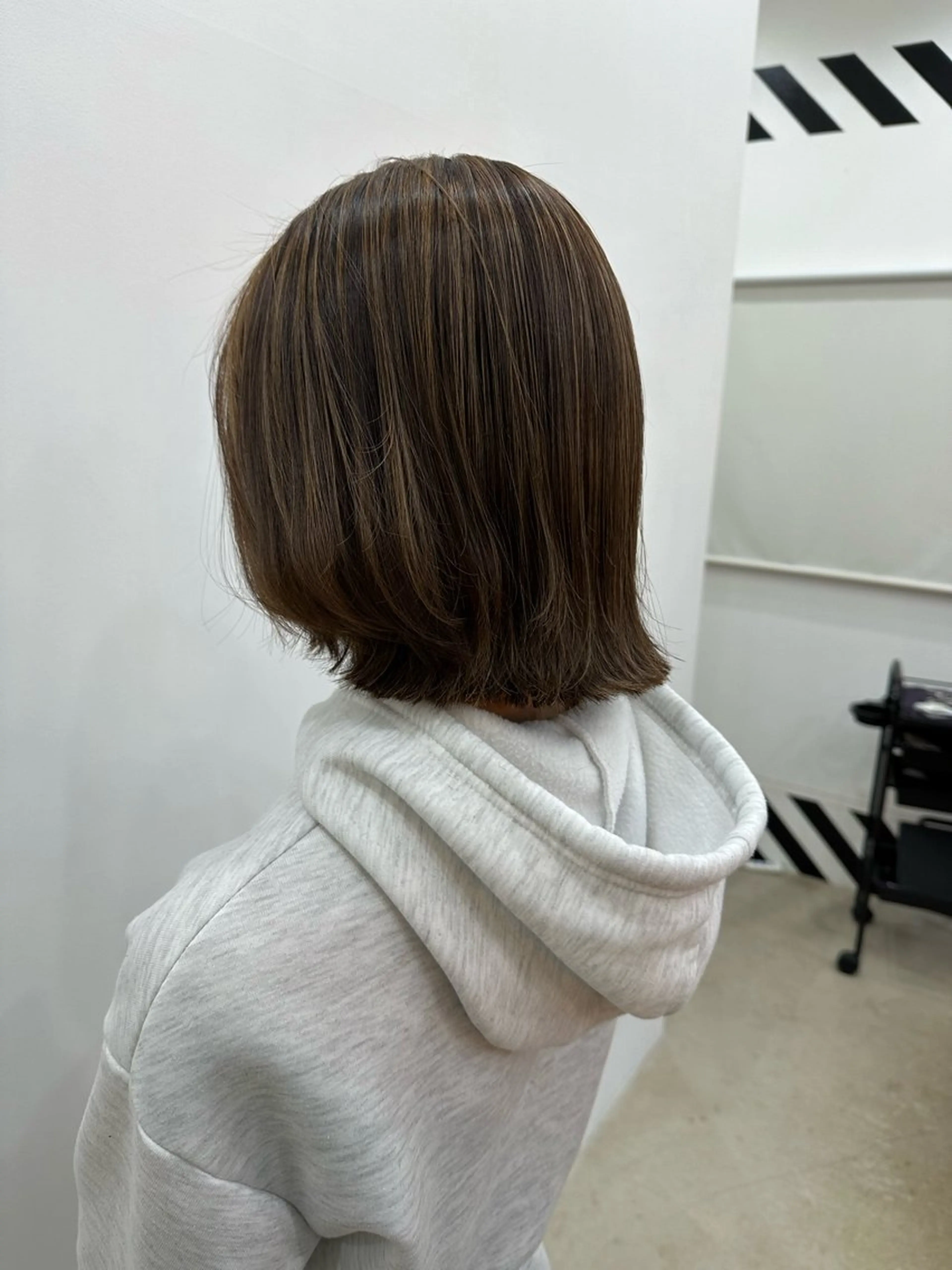 ショート ボブ 外ハネヘア RancH所属・もろ✂︎カットモデル 募集中✂︎のヘアスタイル