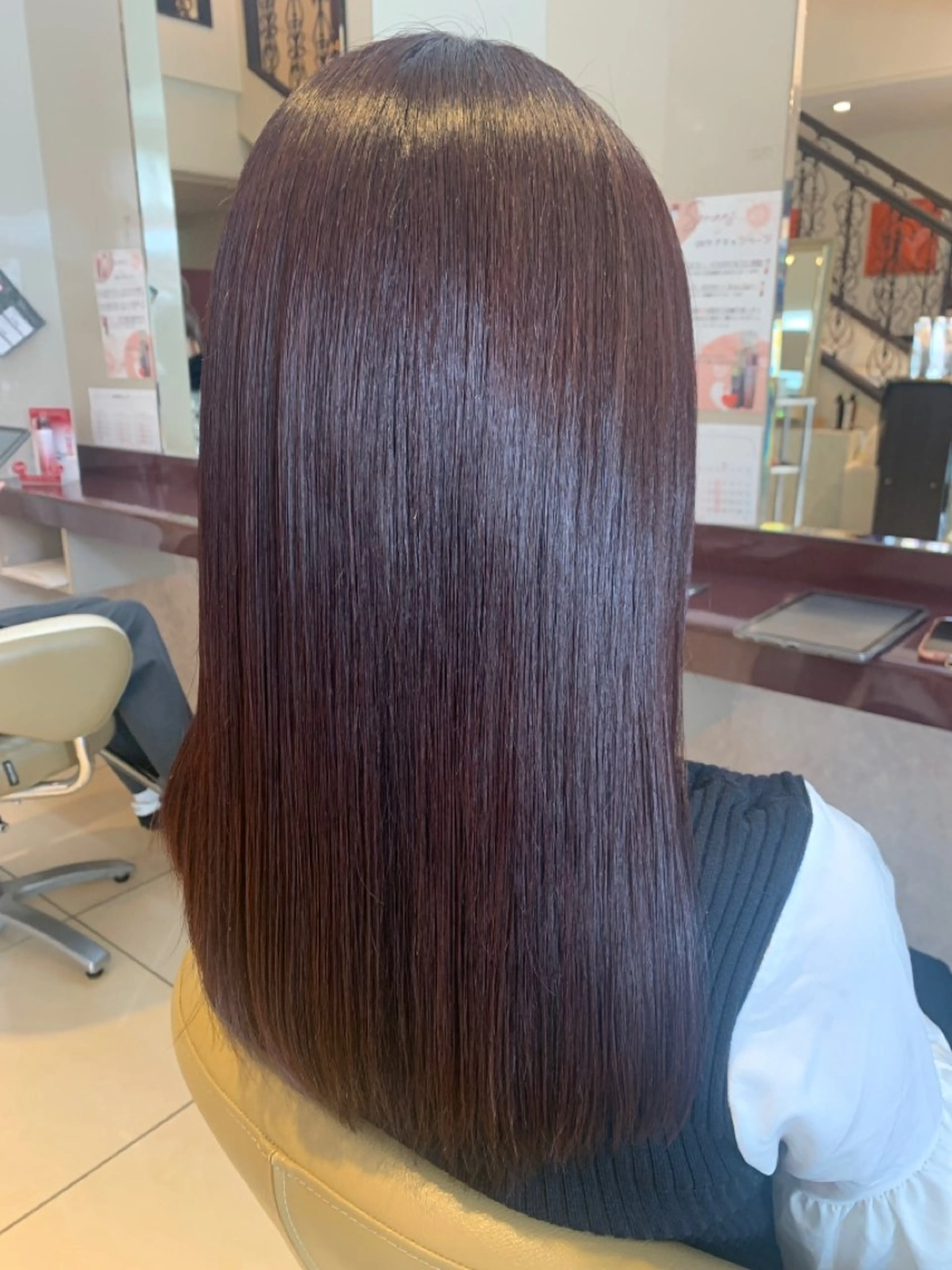 ロング カラー 大島 裕也のヘアスタイル