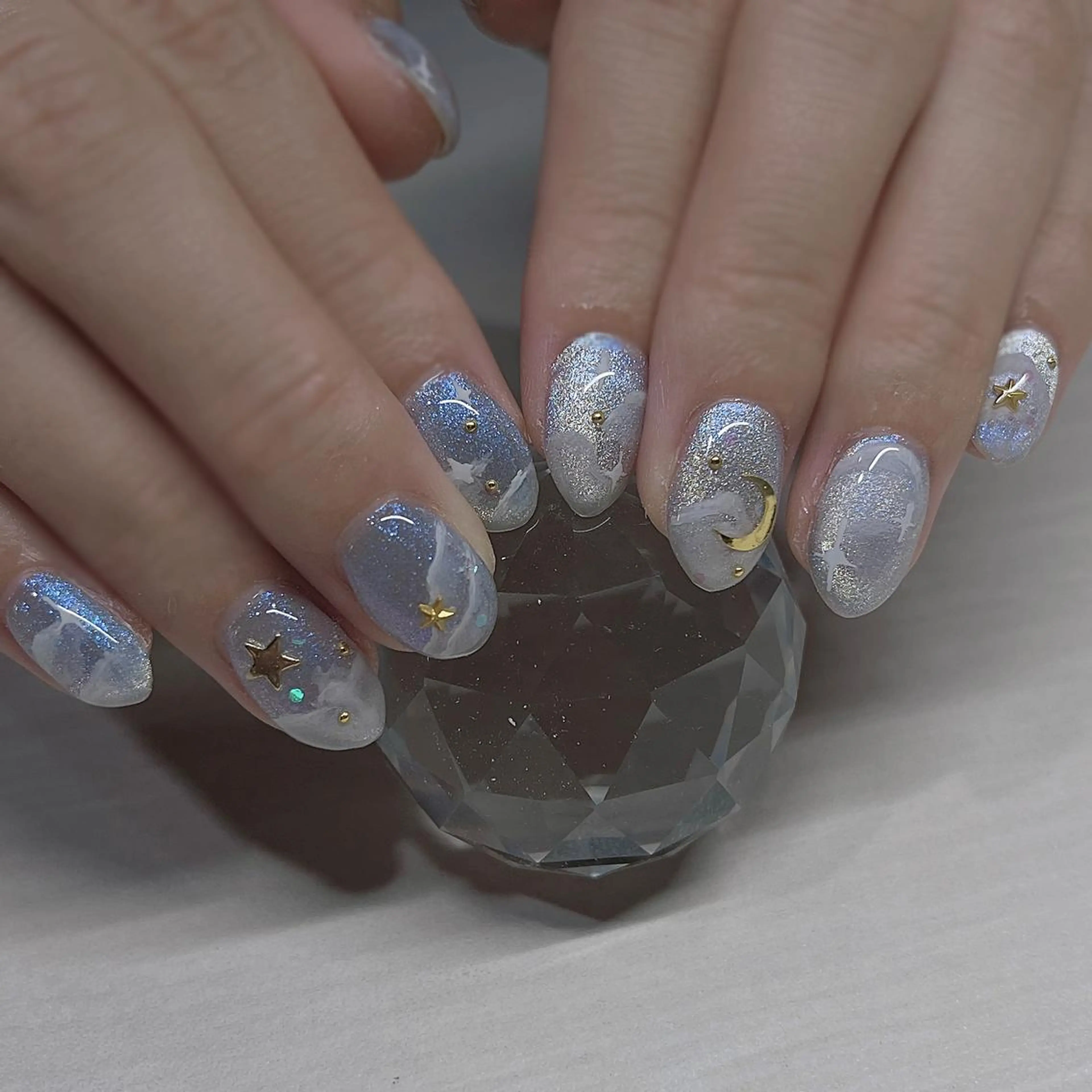 ネイル アートネイル クリアネイル フレンチネイル ジェルネイル ガラスフレンチ 🐕🦺Yappy 💗A-tanのネイルデザイン