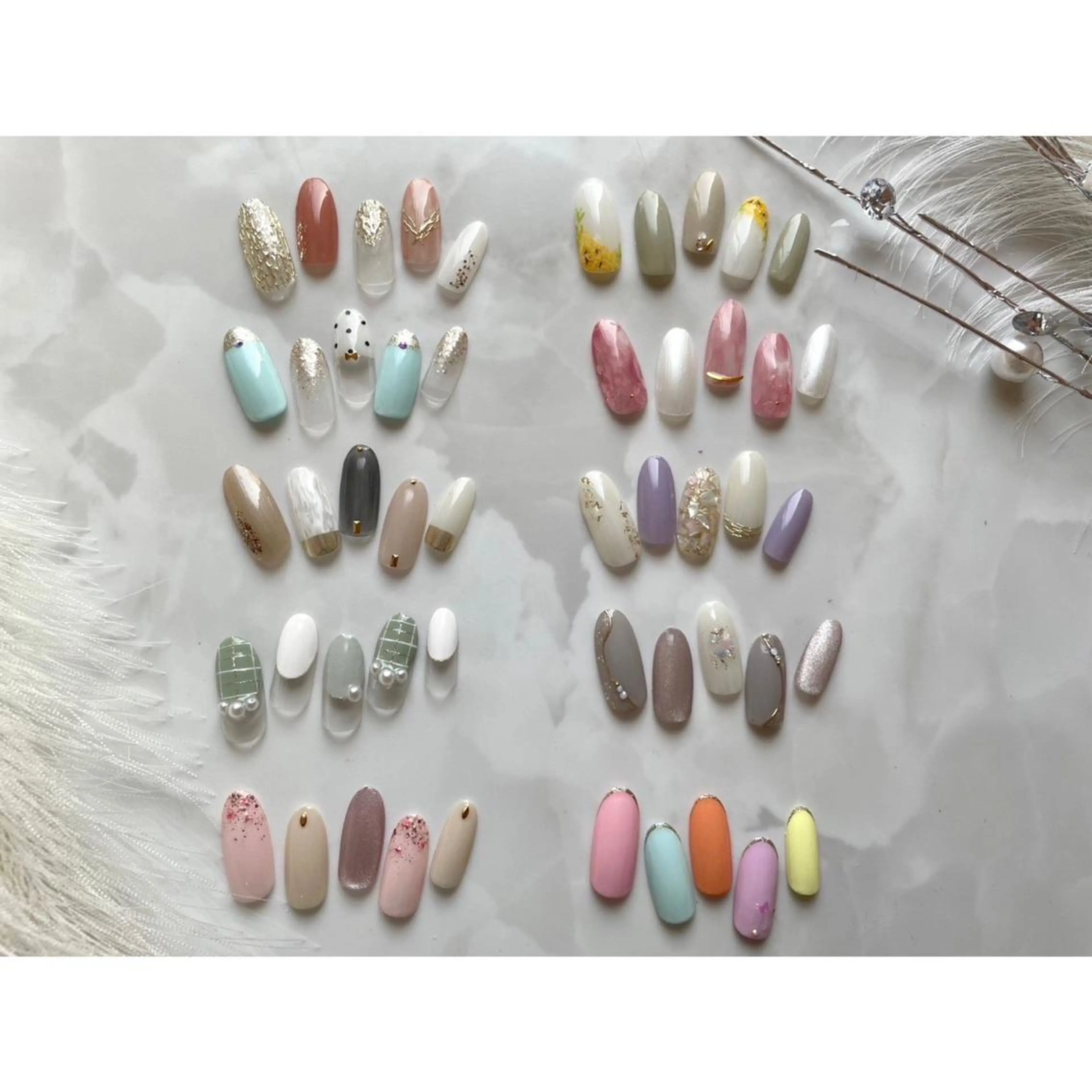 ネイル 春ネイル ハンドネイル Nail salon LuaRのネイルデザイン