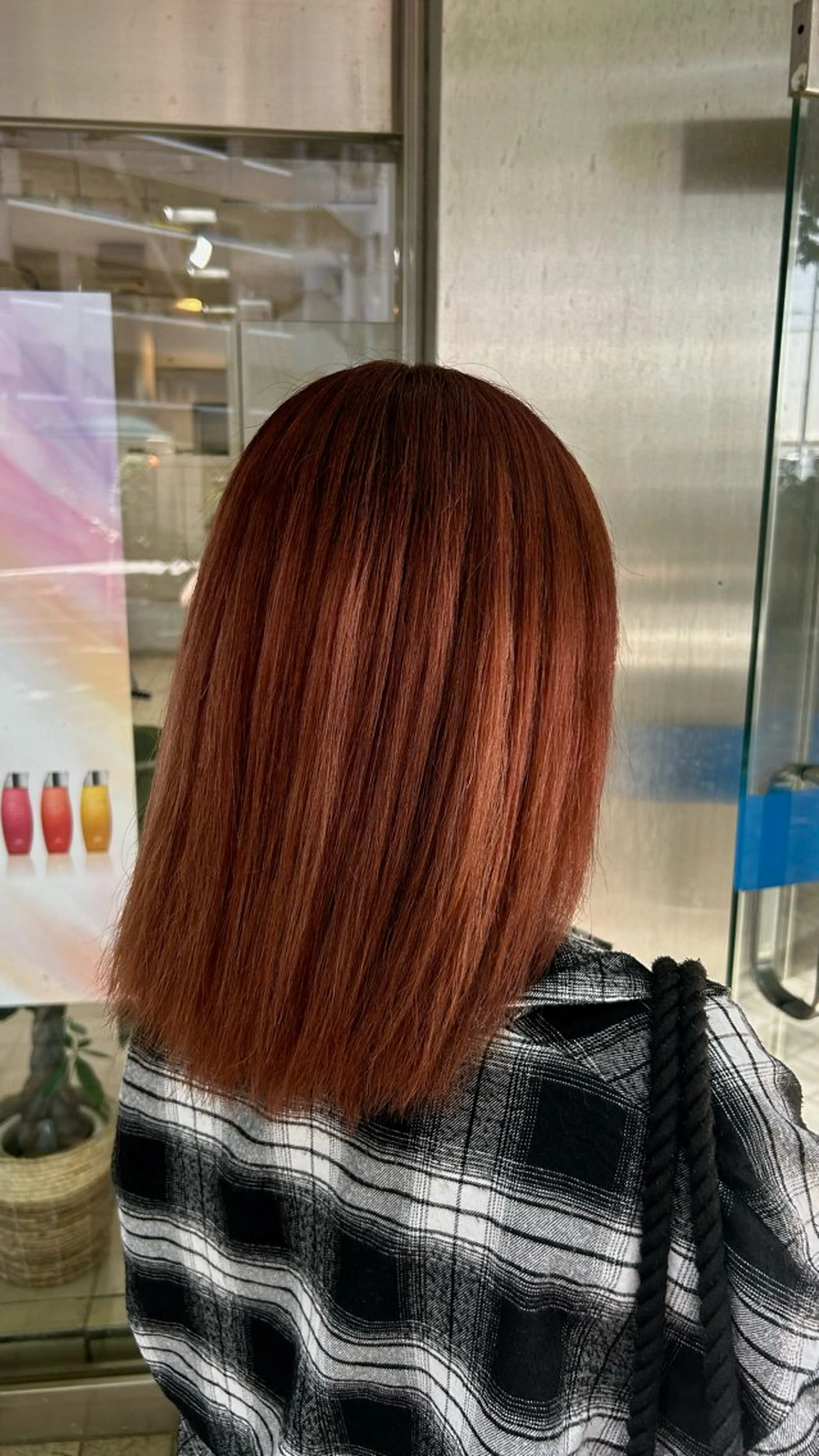 セミロング ヘアカラー ✨🦄韓国風レイヤ ー🦄✨林あかりのヘアスタイル