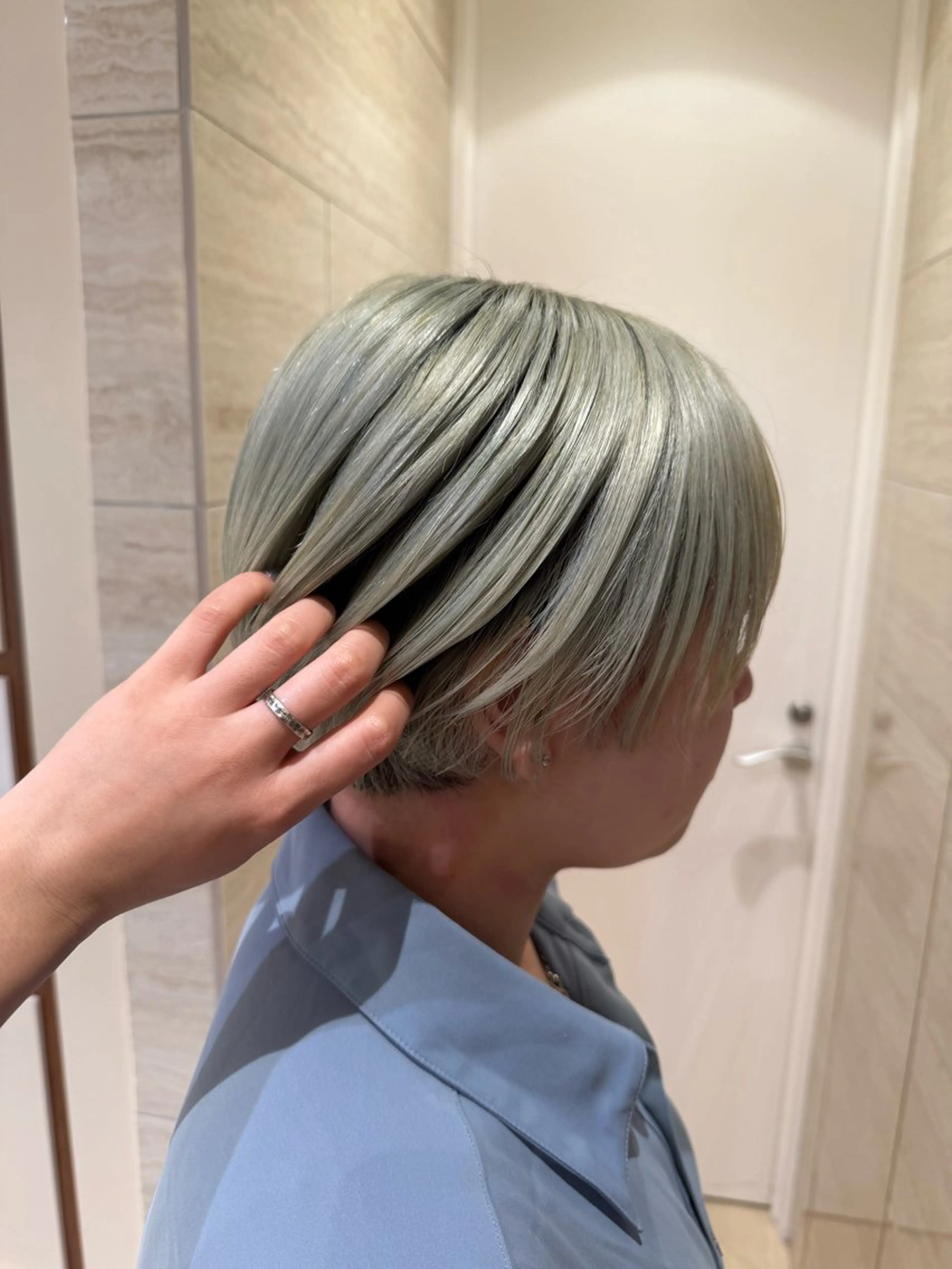 ショート トリートメント SANA/ツヤカラー /カット大船のヘアスタイル