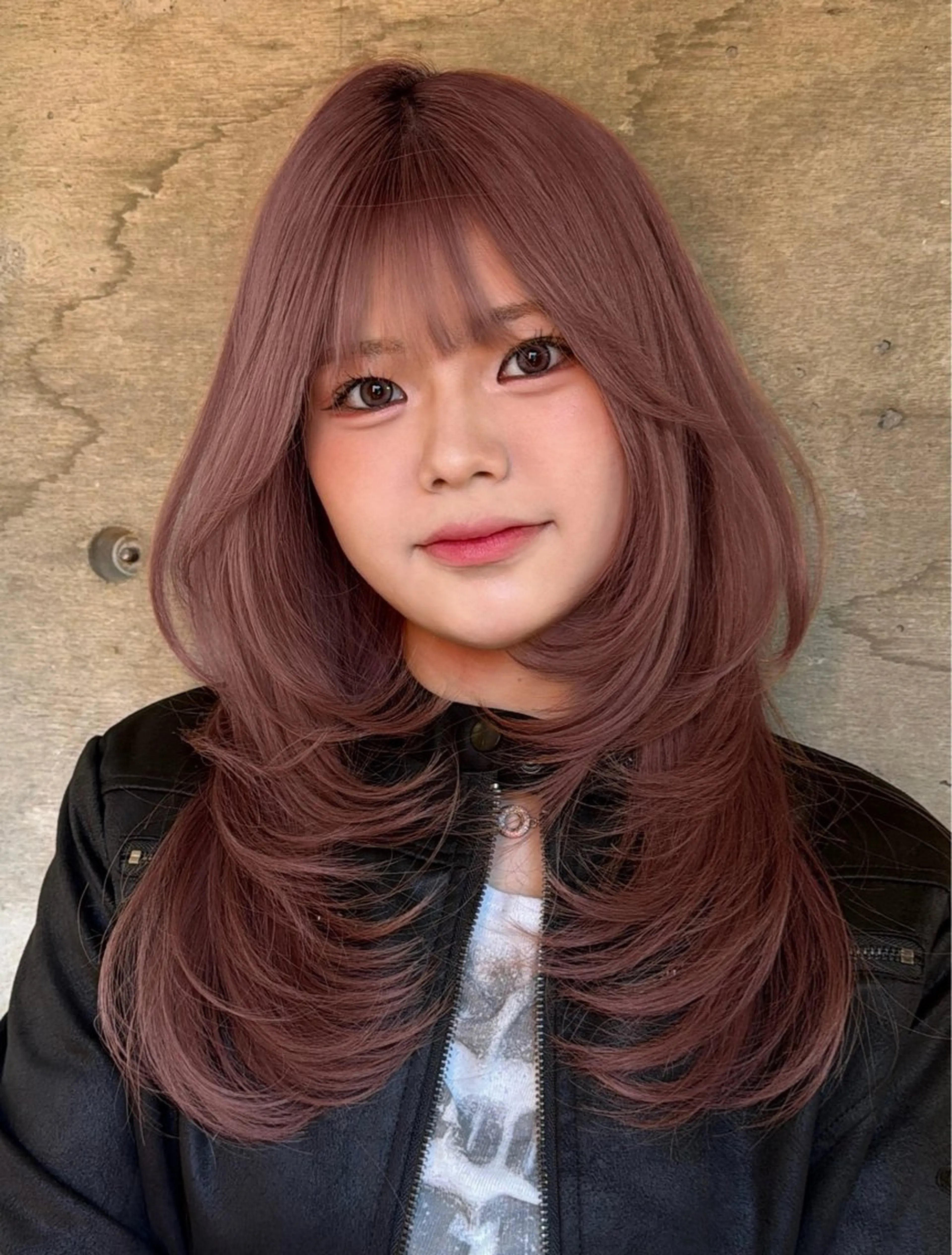 ロング レイヤーカット ヘアカラー トリートメント sisterリノ 国分寺★韓国レイヤーのヘアスタイル