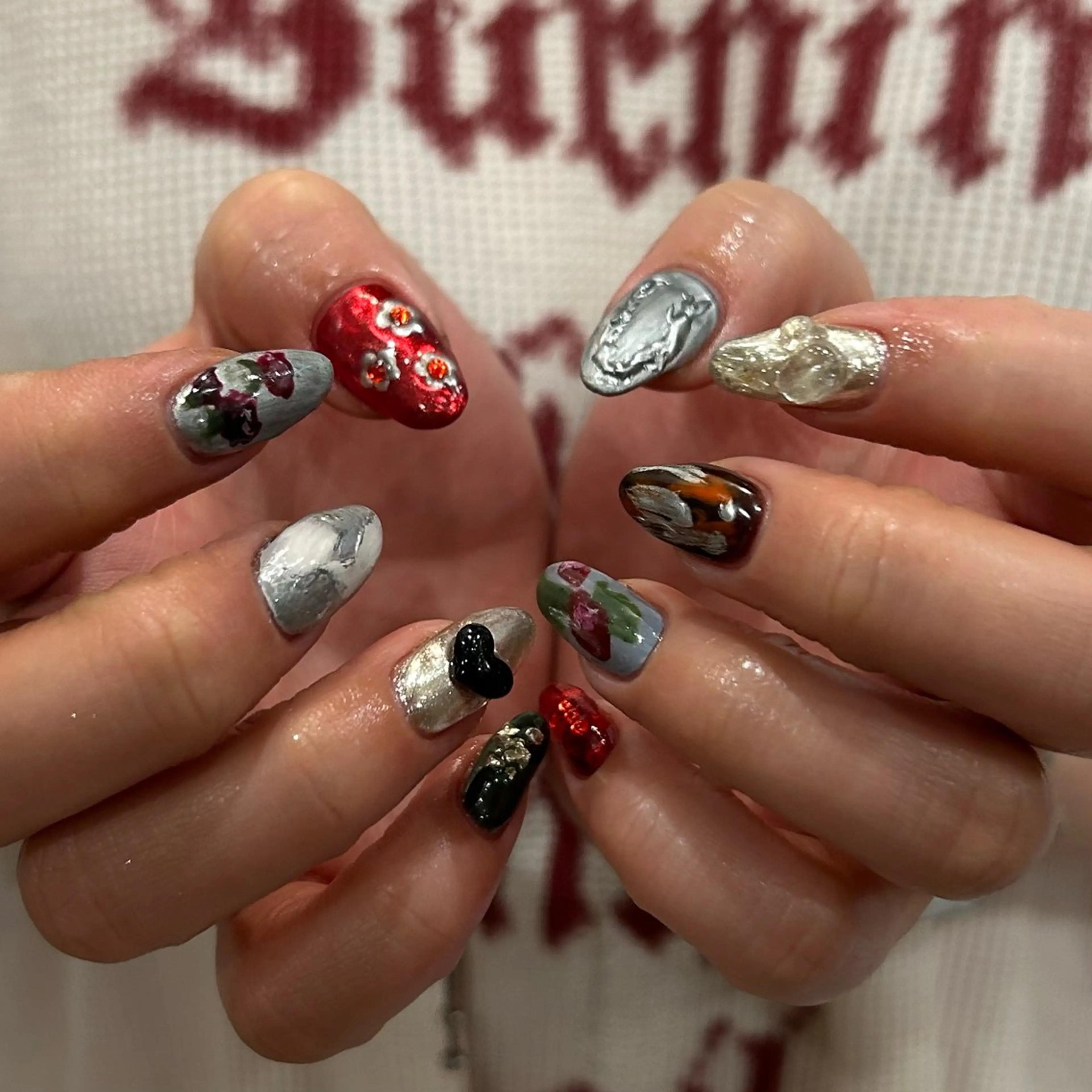 ネイル ハンドネイル ハンドケア OAK所属・個性派ネイル シノのネイルデザイン