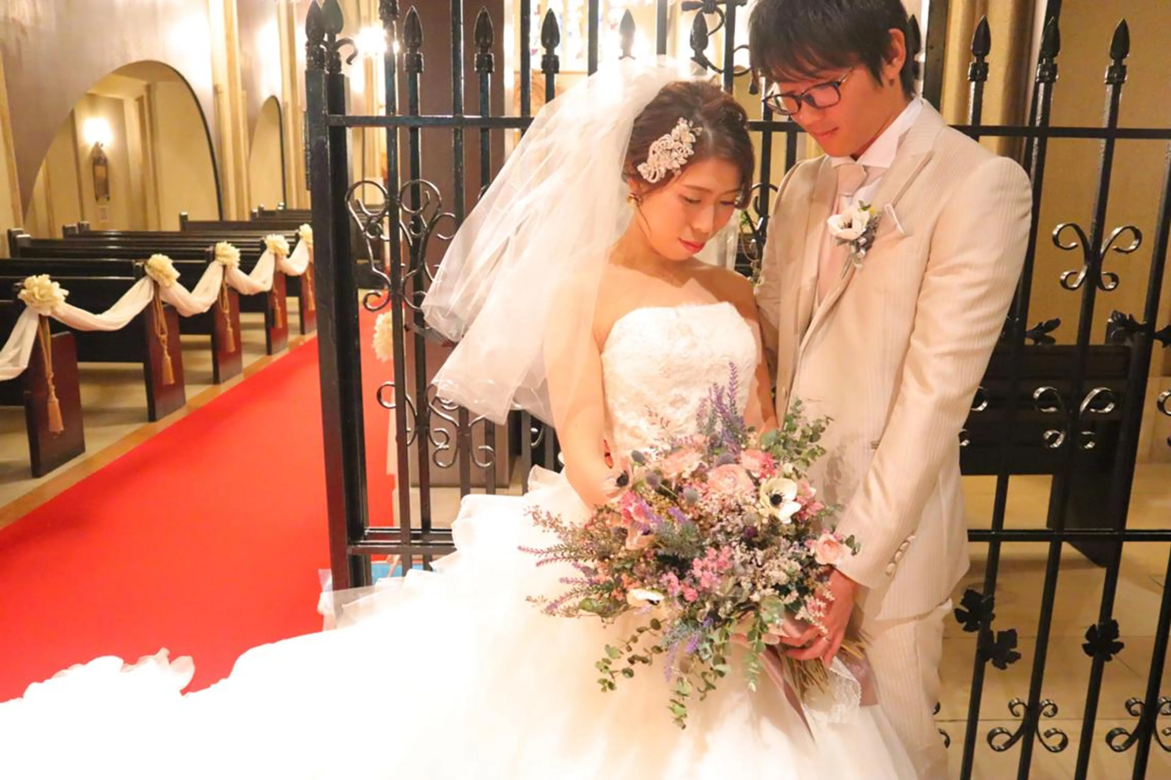 ロング ヘアアレンジ 結婚式・ブライダル ヘアアンドメイクムタ 新居のヘアスタイル