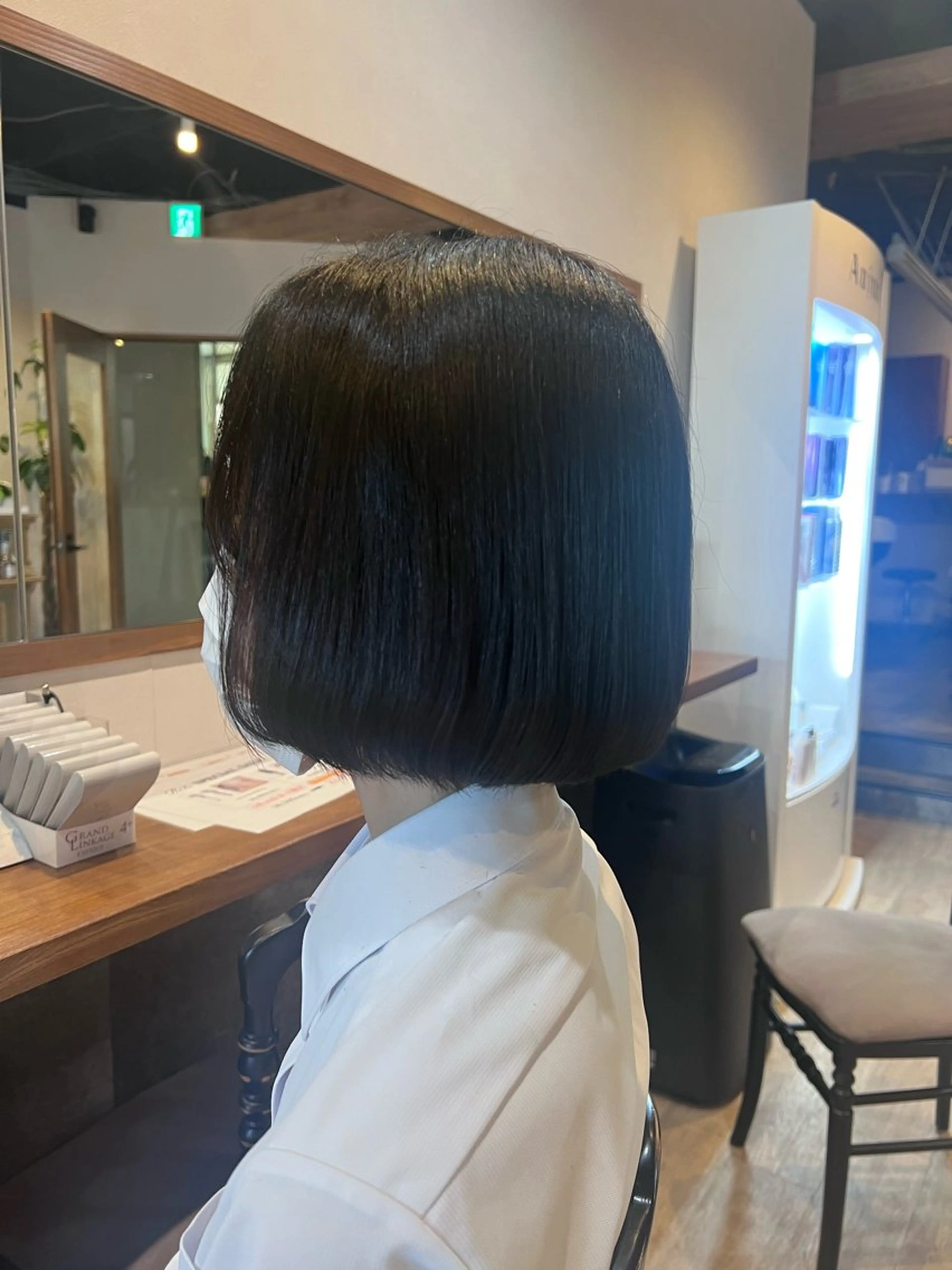 ミディアム ボブ マツエク/透明感 カラー🤍ゆうのヘアスタイル