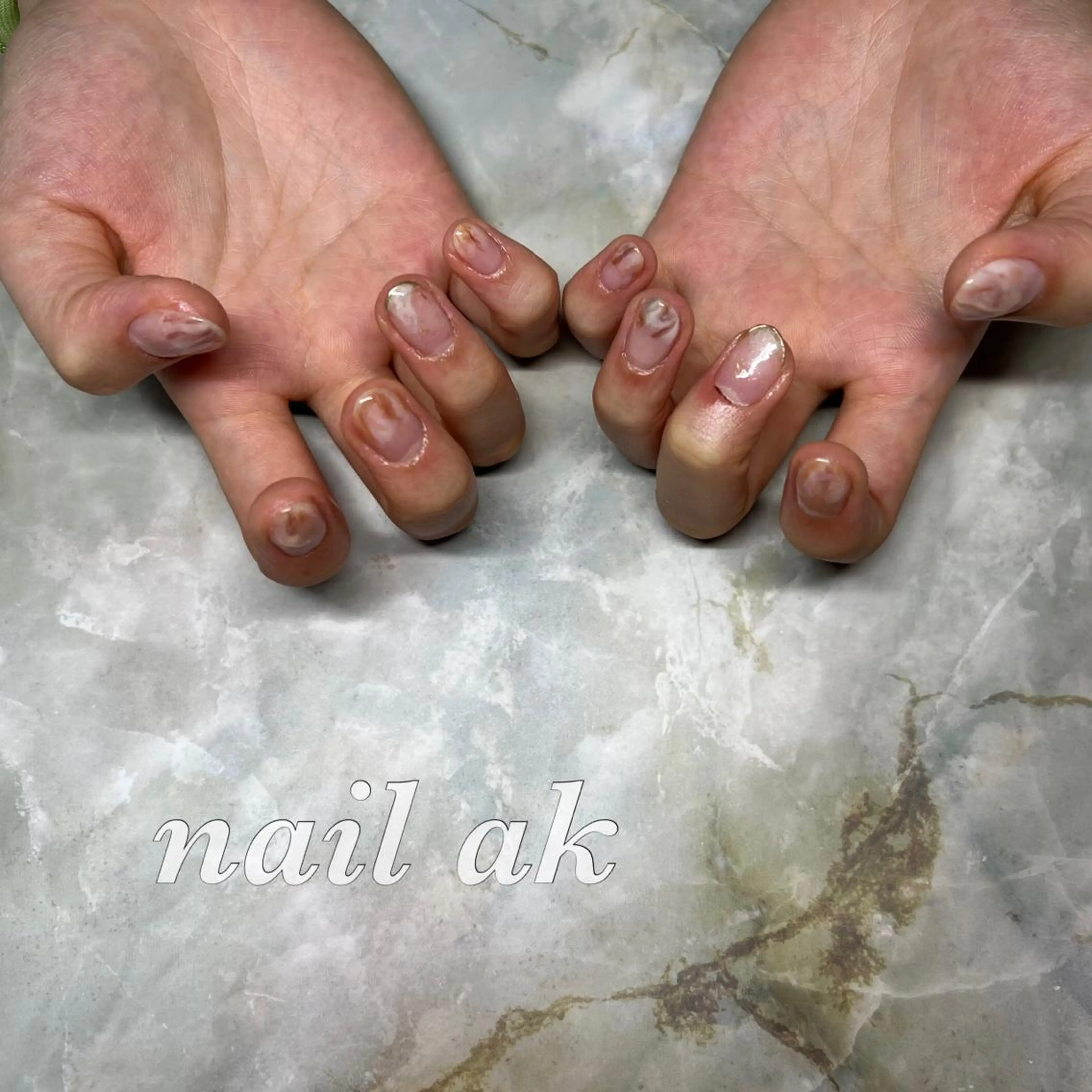 ネイル ニュアンスネイル ak nail .のネイルデザイン