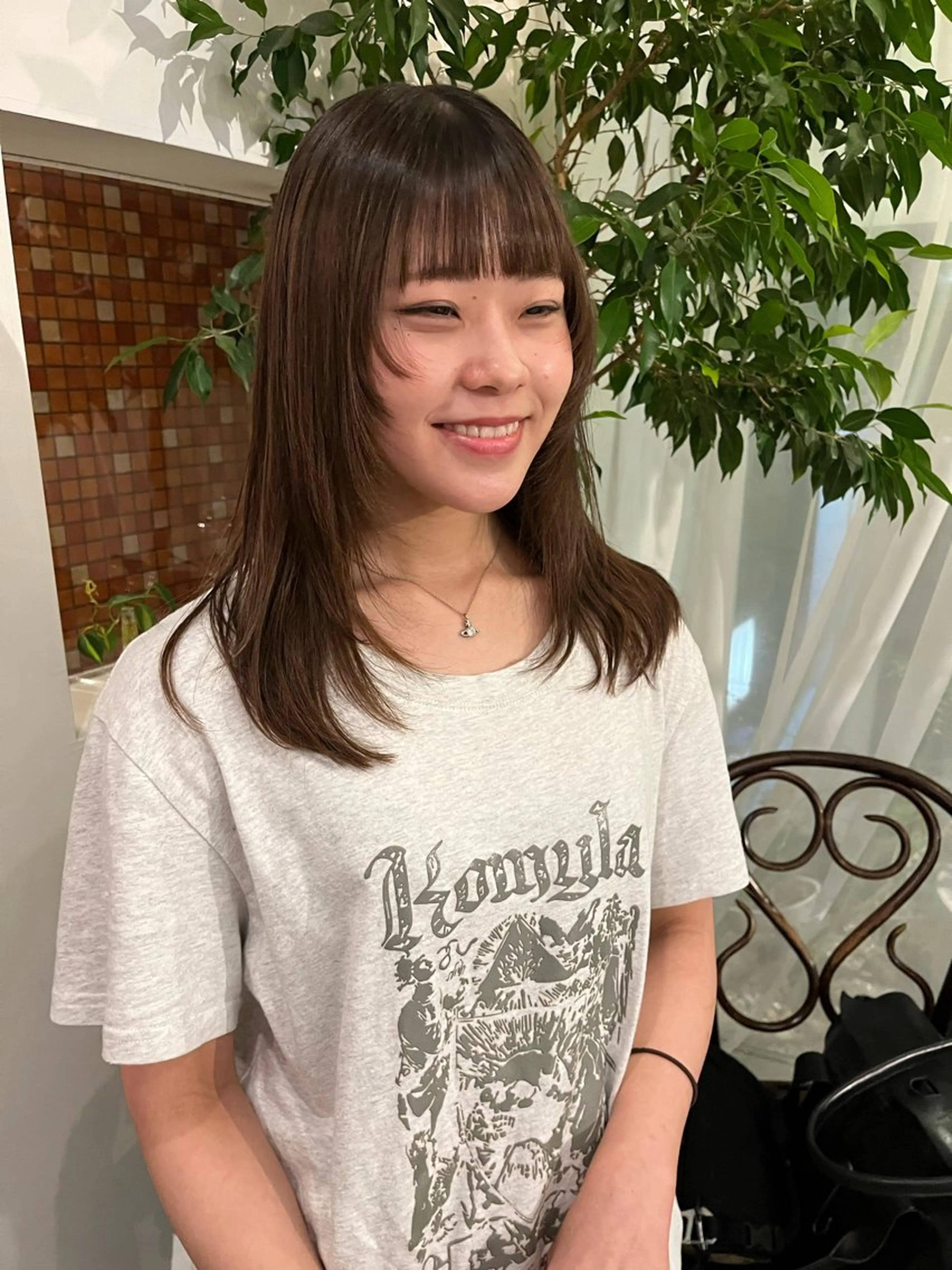 ロング カット パーマ hair  salon necco所属・柴田 さくらのヘアスタイル