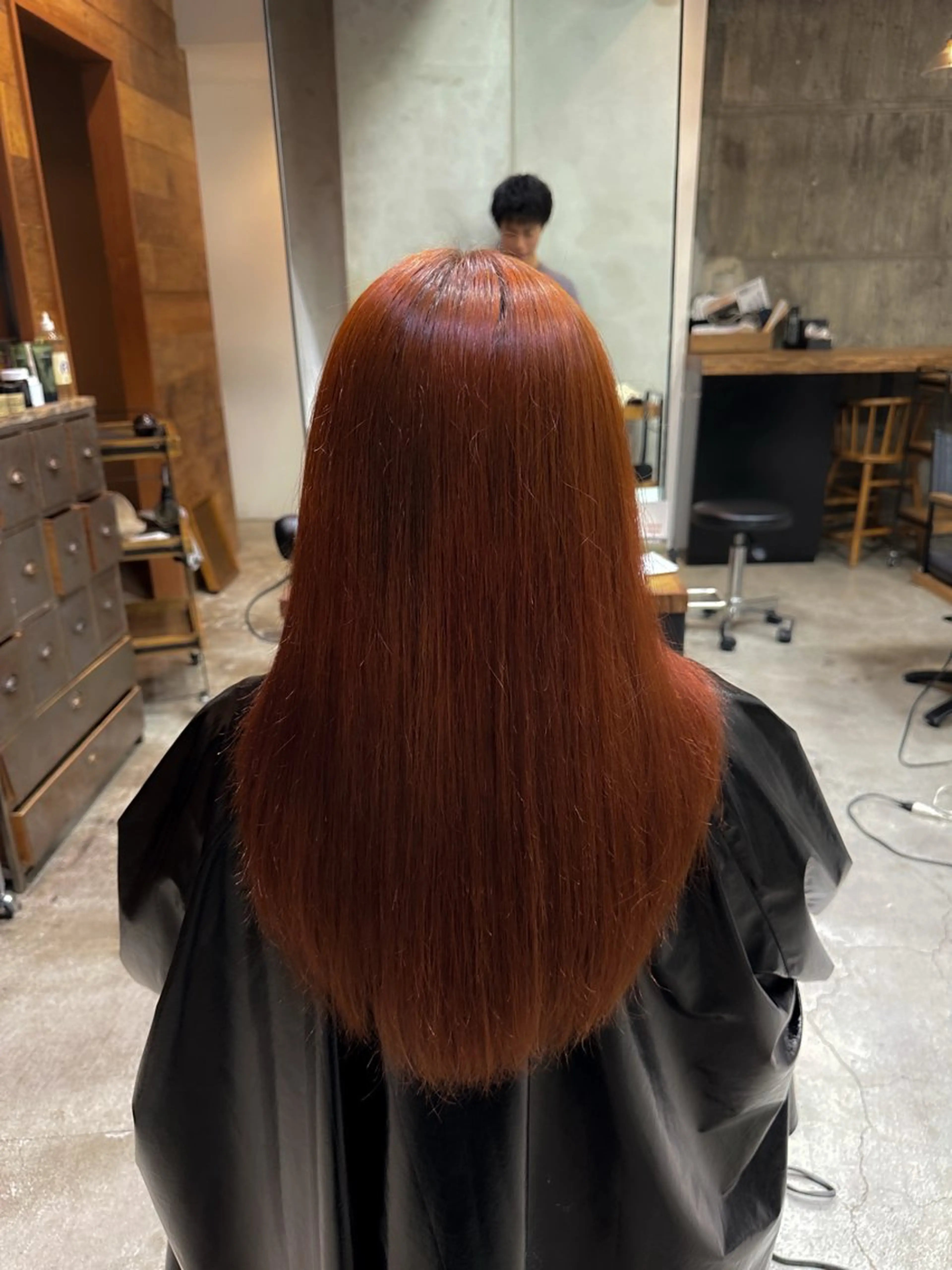 ロング カラー 中川 楓馬のヘアスタイル