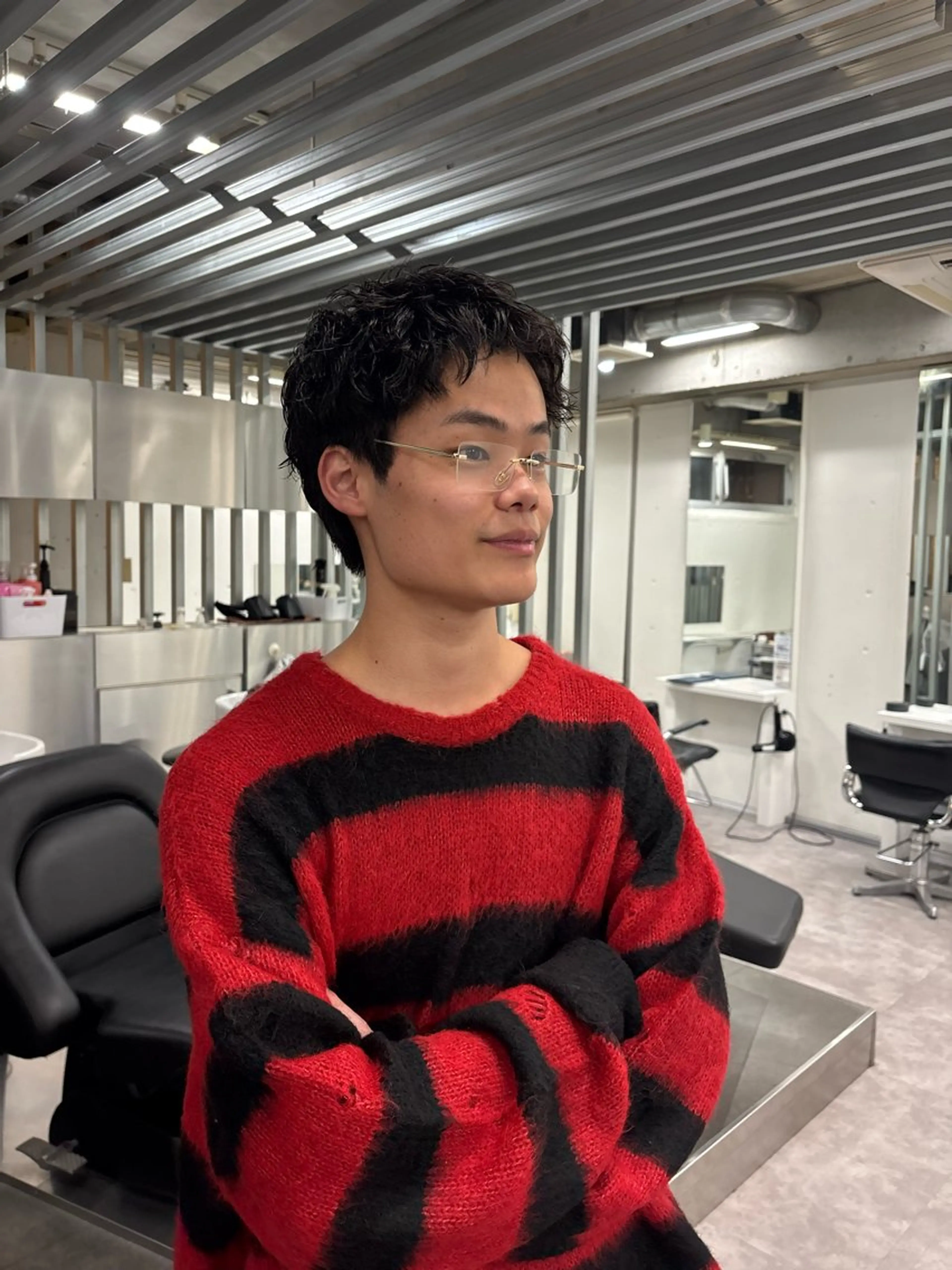 ショート パーマ メンズ fifth 庄子愛彩のヘアスタイル