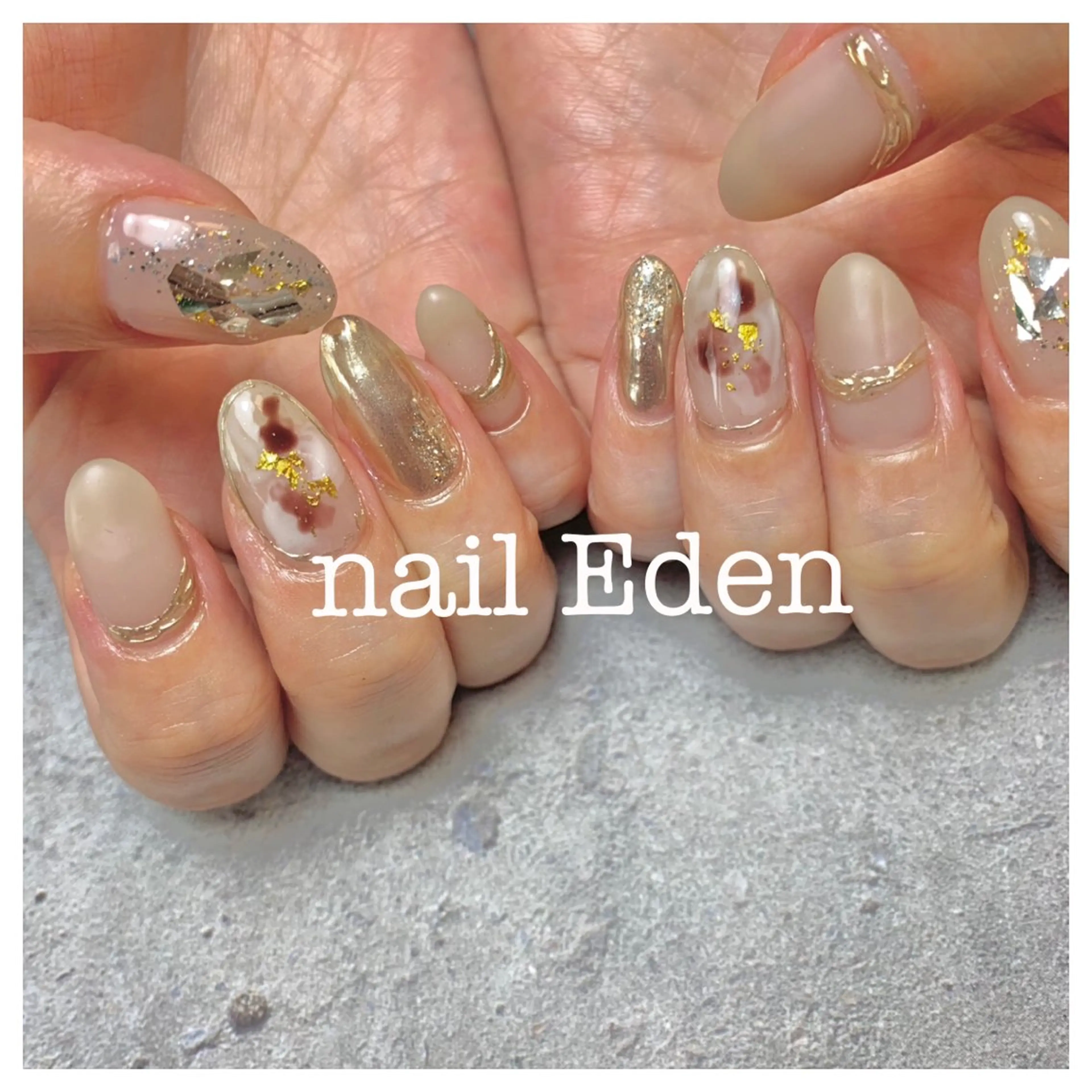 ネイル 持ち込み ハンドネイル ハンドケア Eden　private nail saron所属・Eden ♾️のネイルデザイン
