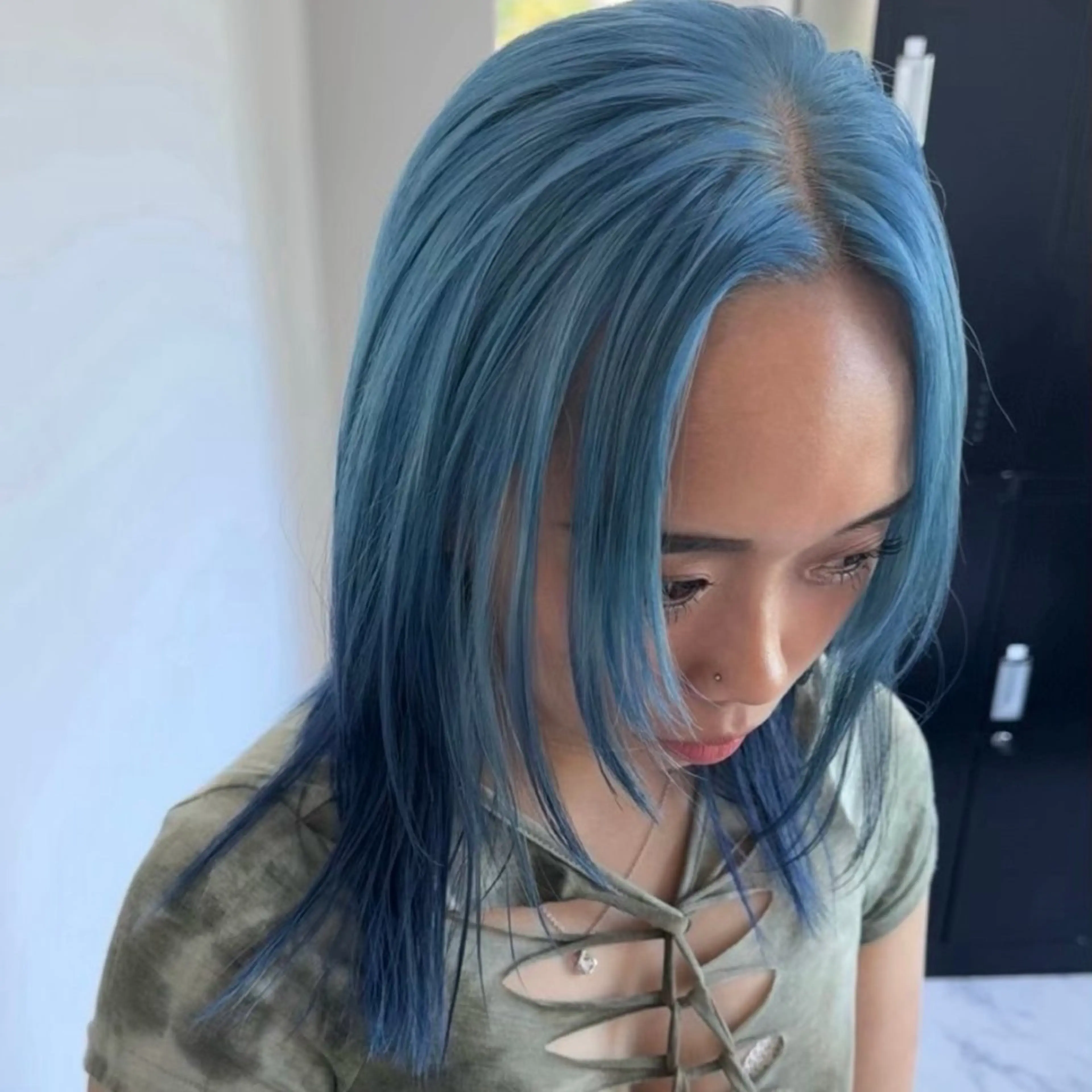 セミロング カラー ヘアカラー ハイトーン/複雑履歴 名古屋/FUTOのヘアスタイル