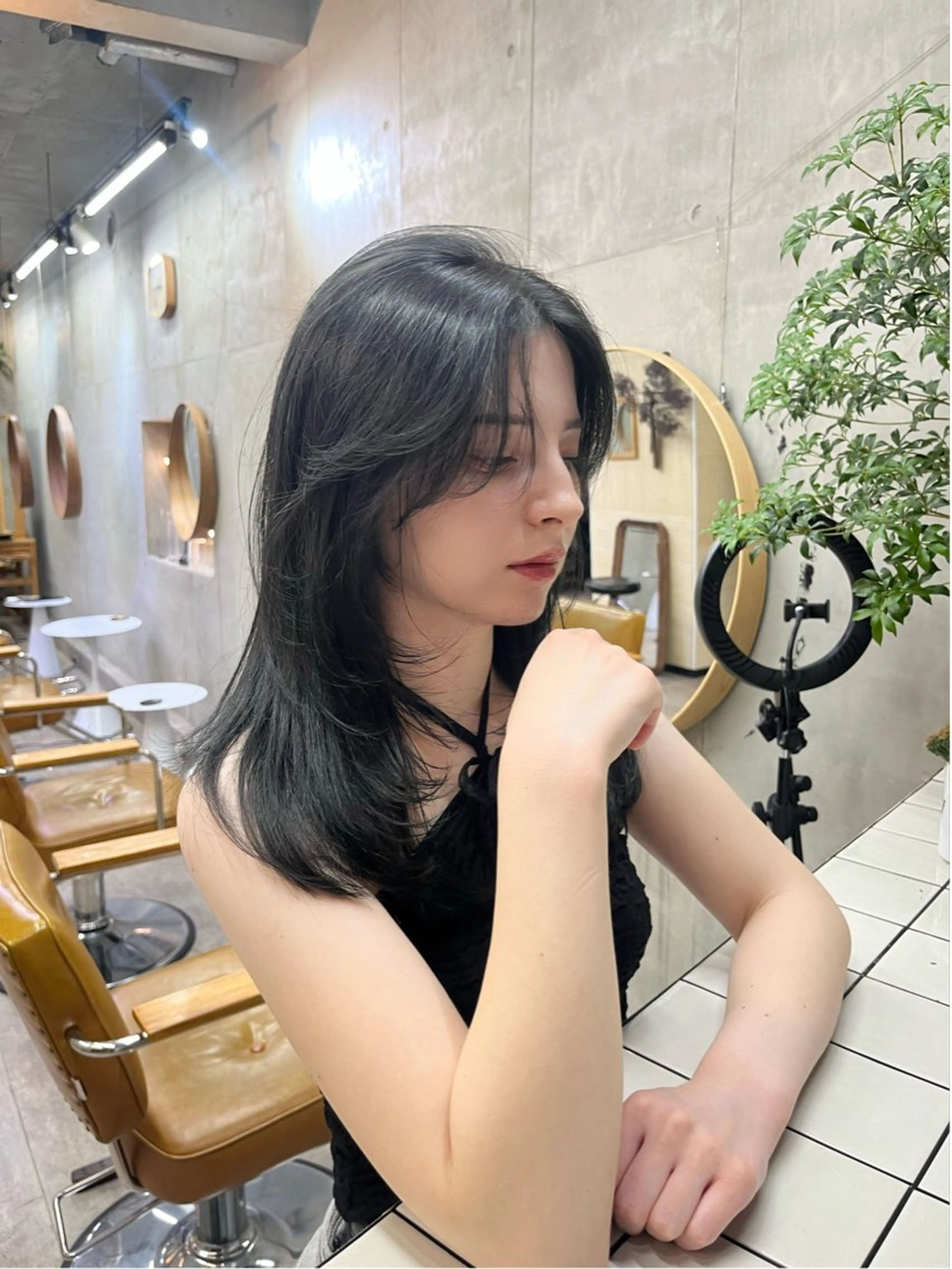 ロング カラー ベージュカラー ブリーチ ケアブリーチ 透明感カラー ダブルカラー カット SALT WATER所属・🫐 𝐌𝐚𝐨 🫐似合わせcutのヘアスタイル